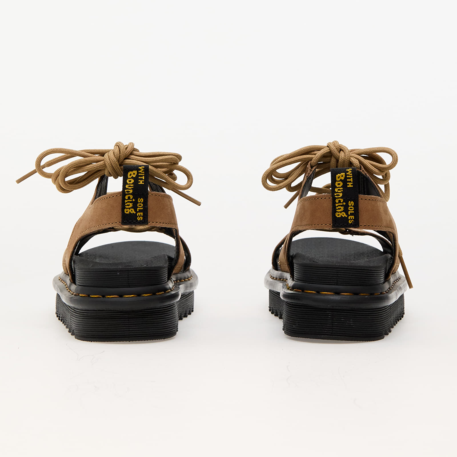 [DR.MARTENS] Nartilla Savannah Tan Tumbled Nubuck ☆ Nartilla Tumbled Nubuck Leather Gladiator Sandals in