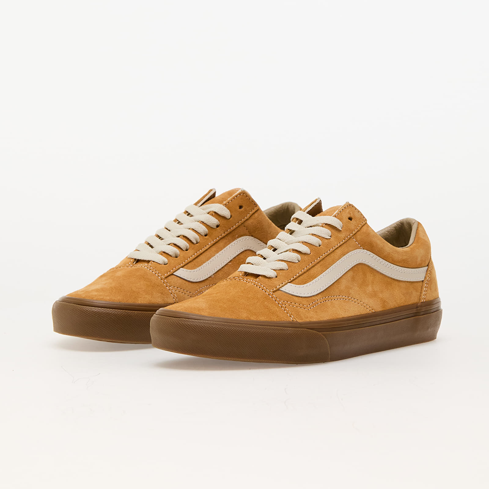 Turnschuhe und Schuhe für Männer Vans Old Skool Pig Suede Gum Antelope