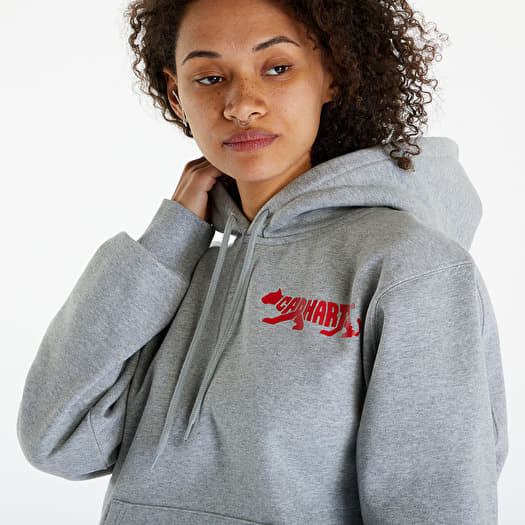 Hoodies and sweatshirts Carhartt WIP Rocky Script Hoodie UNISEX Grey Heather Queens