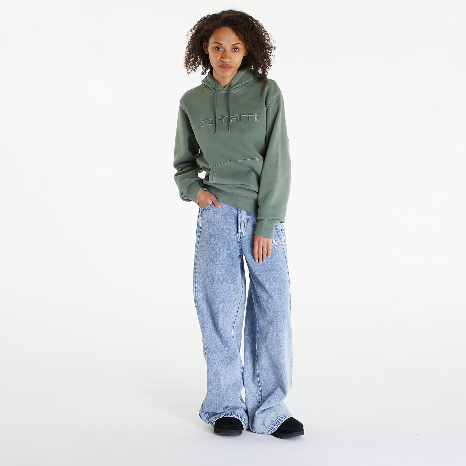 Sweatshirts Carhartt WIP Duster Hoodie UNISEX Park Garment Dyed