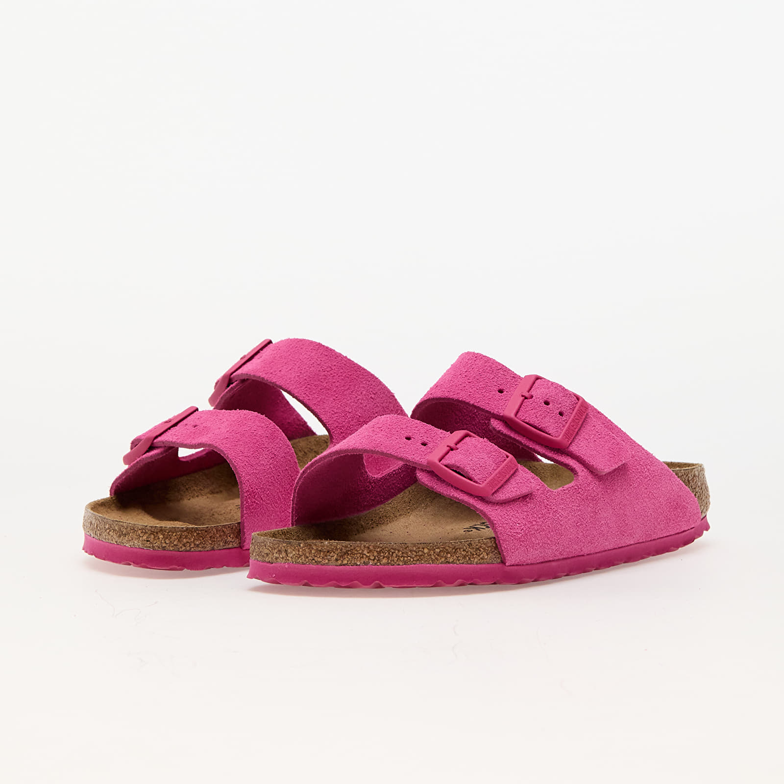 Жіноче взуття Birkenstock Arizona Suede Leather Fuchsia Tulip