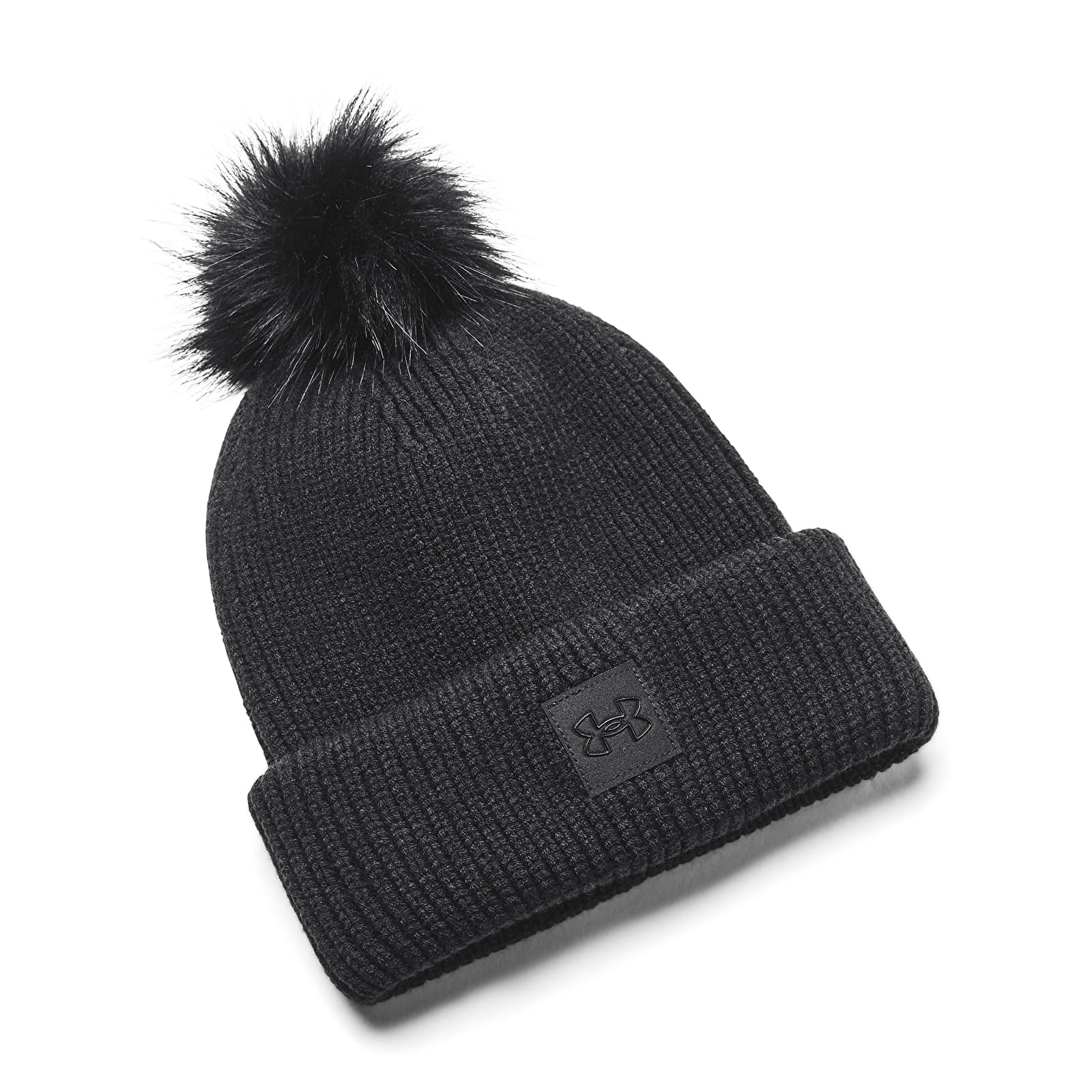 Mütsid Under Armour Halftime Ribbed Pom Black