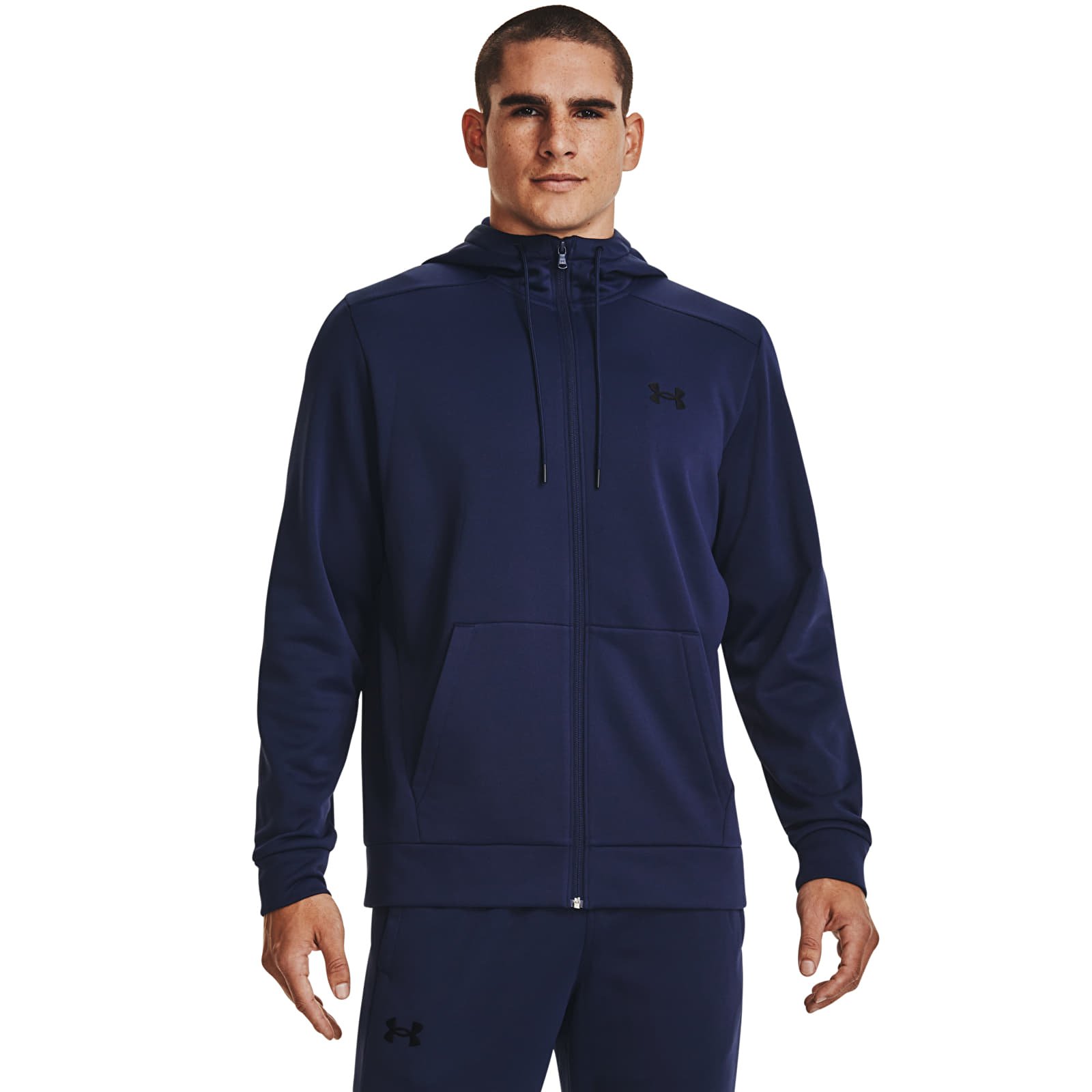 Hanorace Under Armour Armour Fleece Fz Hoodie Midnight Navy