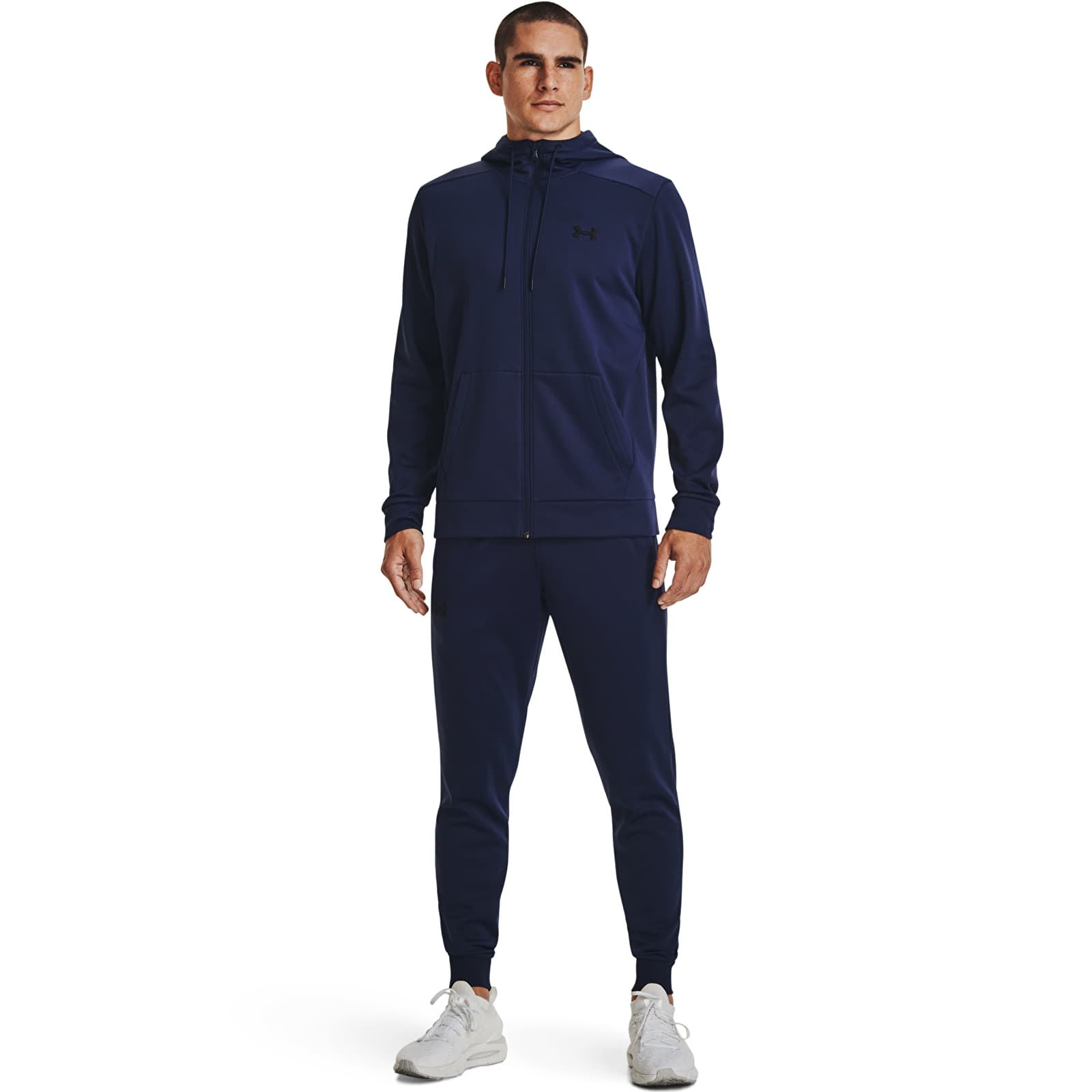 Hanorace Under Armour Armour Fleece Fz Hoodie Midnight Navy