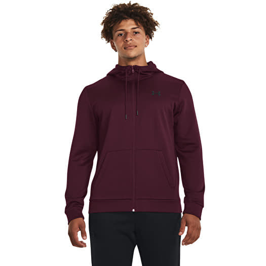 Sweatshirts Under Armour Armour Fleece Fz Hoodie Dark Maroon Queens