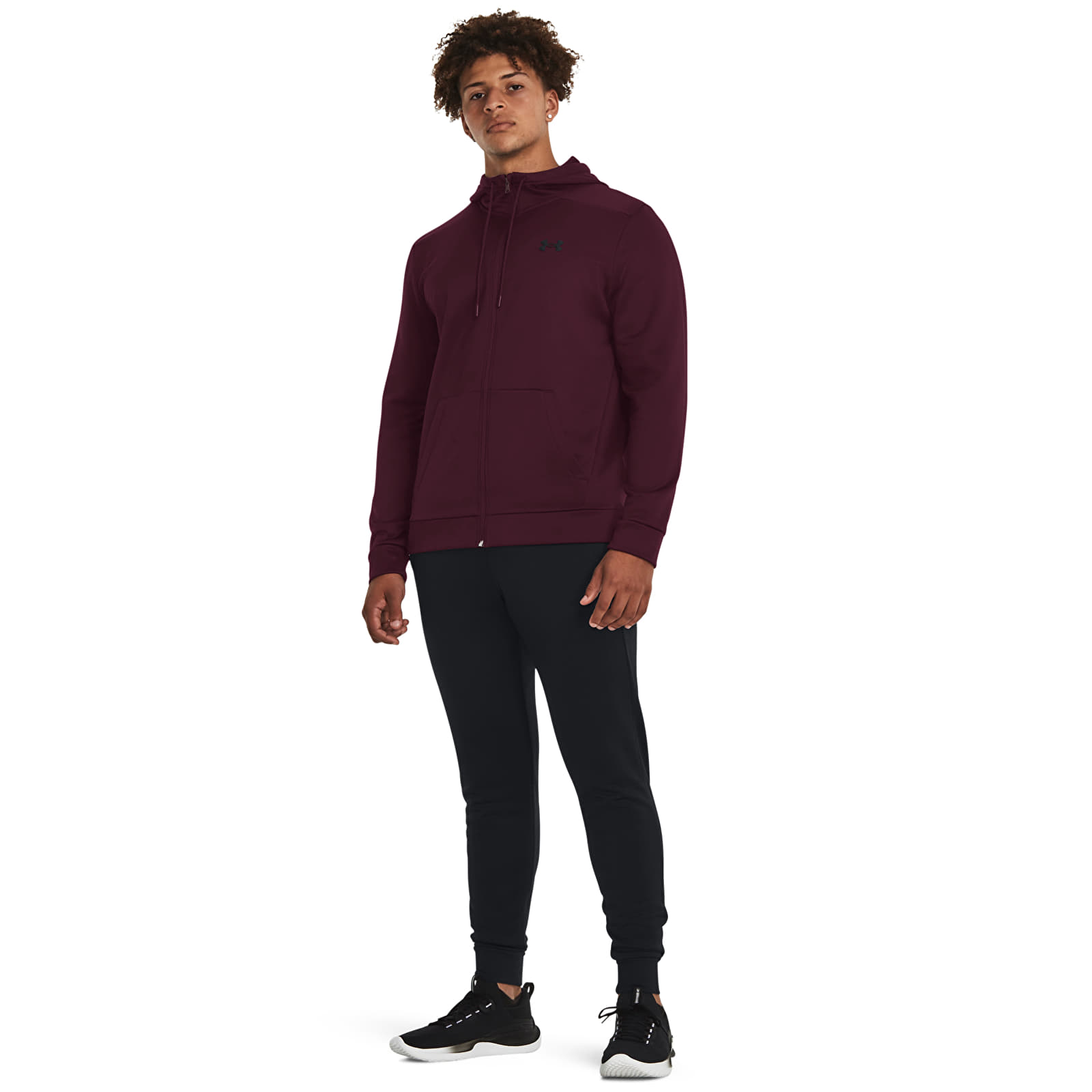 Hoodies and sweatshirts  Under Armour Armour Fleece Fz Hoodie Dark Maroon