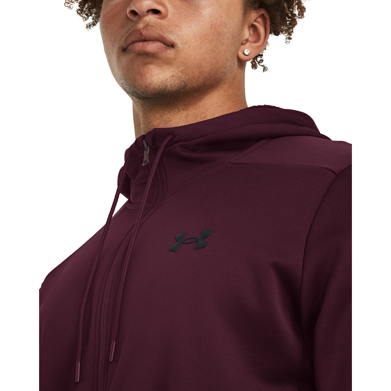 Hoodies and sweatshirts  Under Armour Armour Fleece Fz Hoodie Dark Maroon