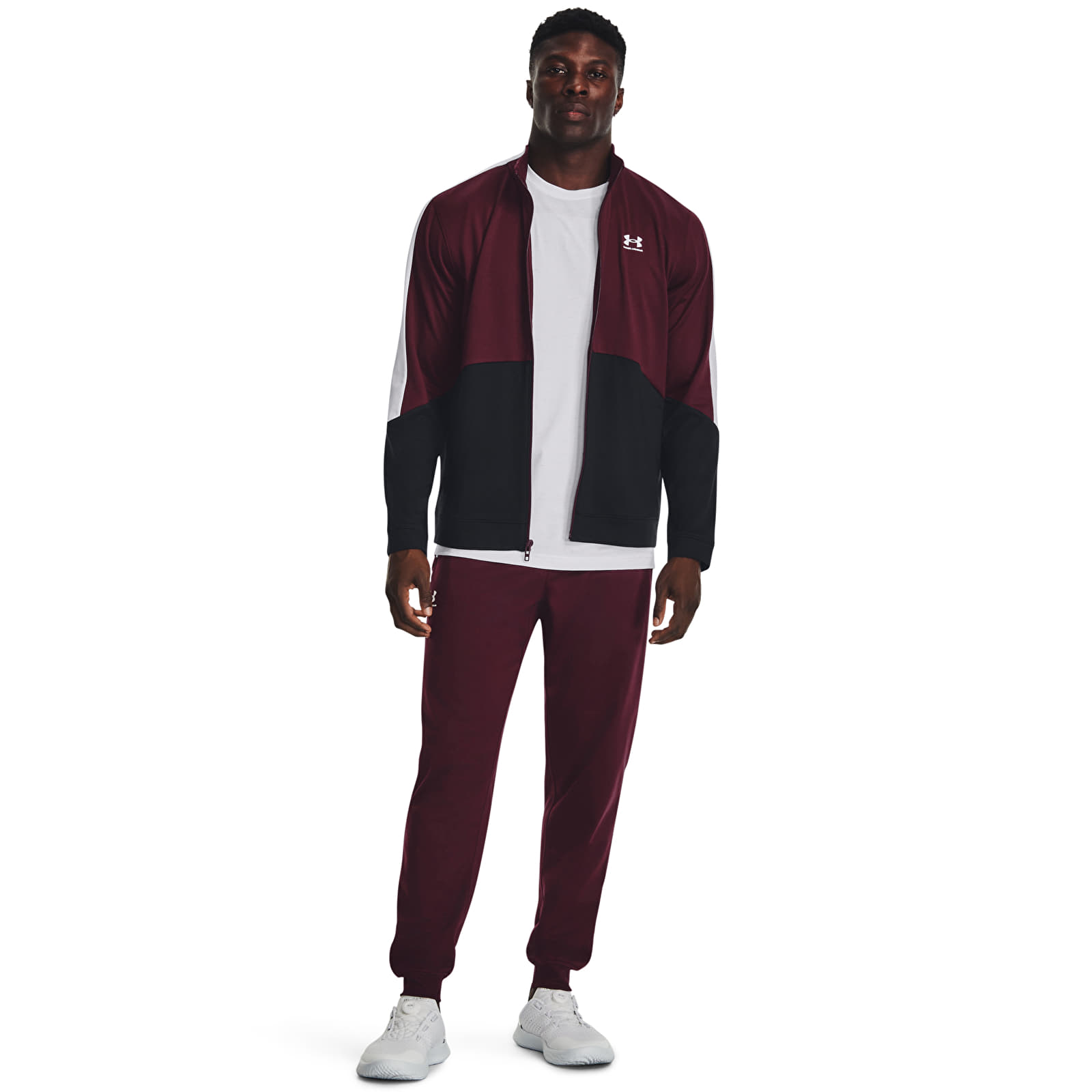 Geci Under Armour Tricot Fashion Jacket Dark Maroon