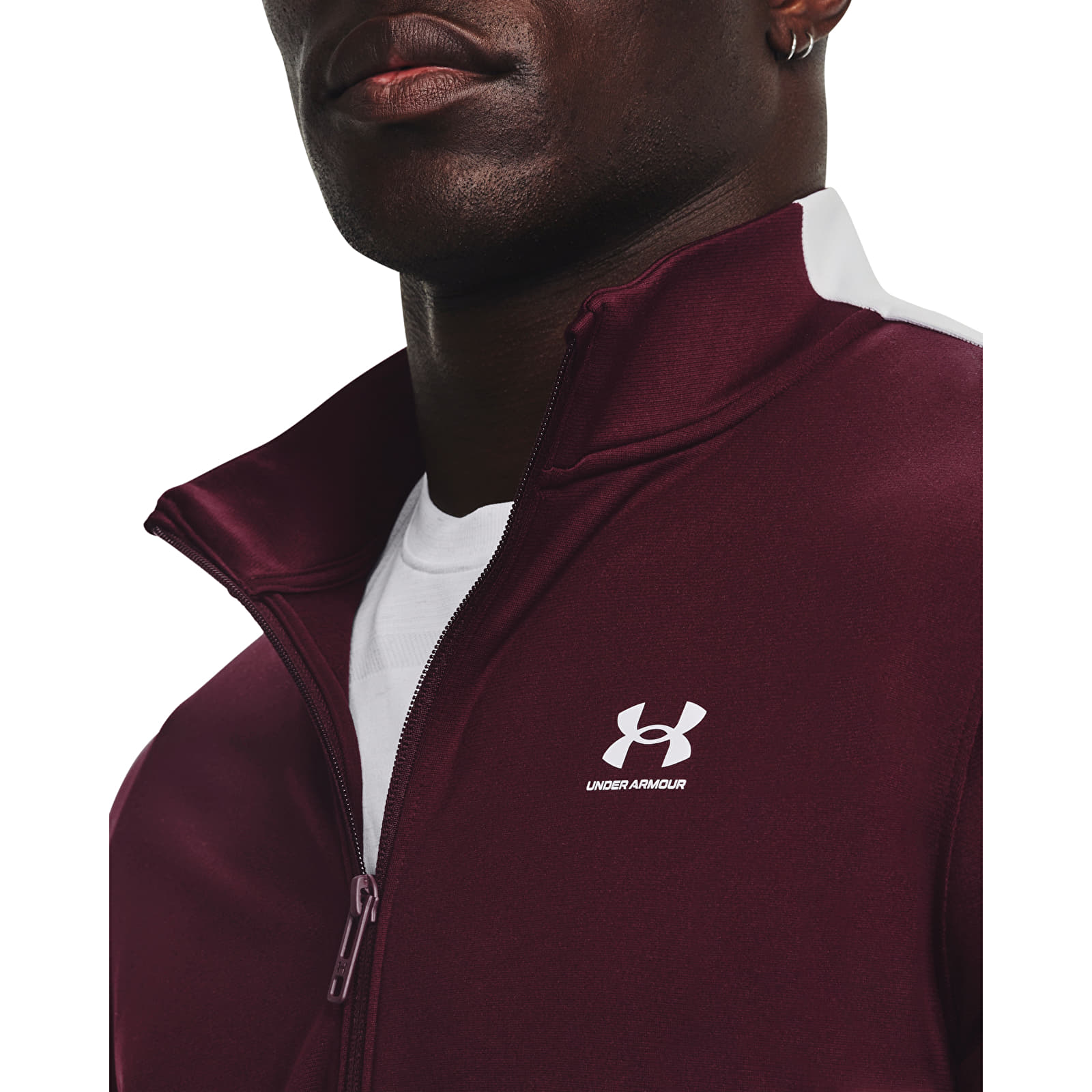 Jackets Under Armour Tricot Fashion Jacket Dark Maroon Queens