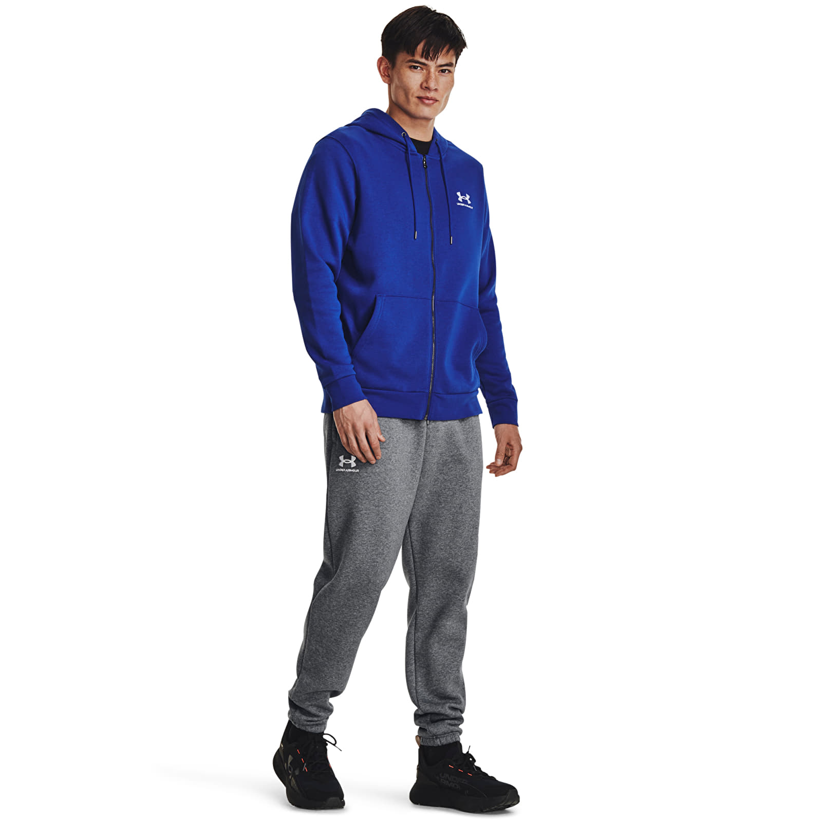 Sudaderas Under Armour Essential Fleece Fz Hood Royal