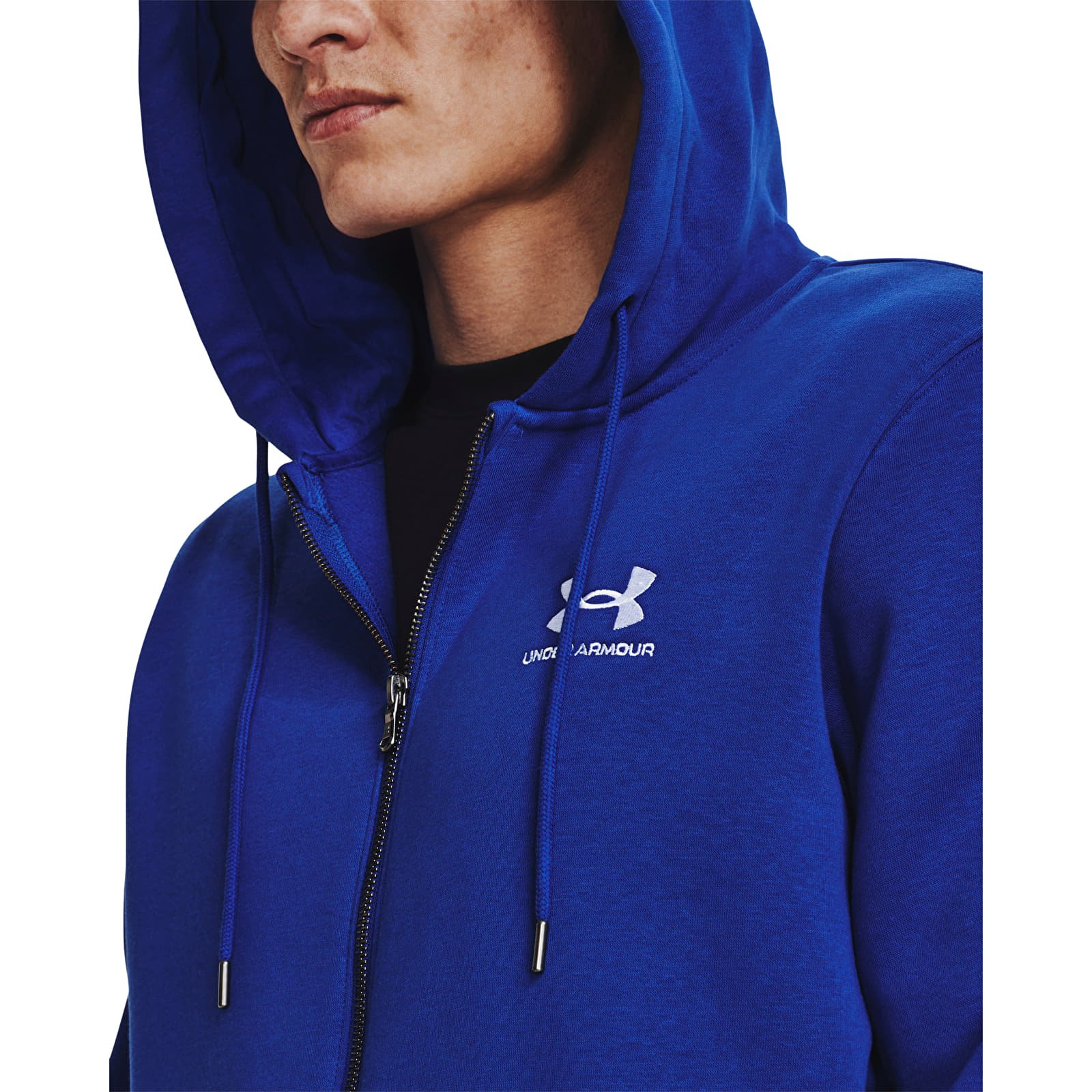 Sudaderas Under Armour Essential Fleece Fz Hood Royal