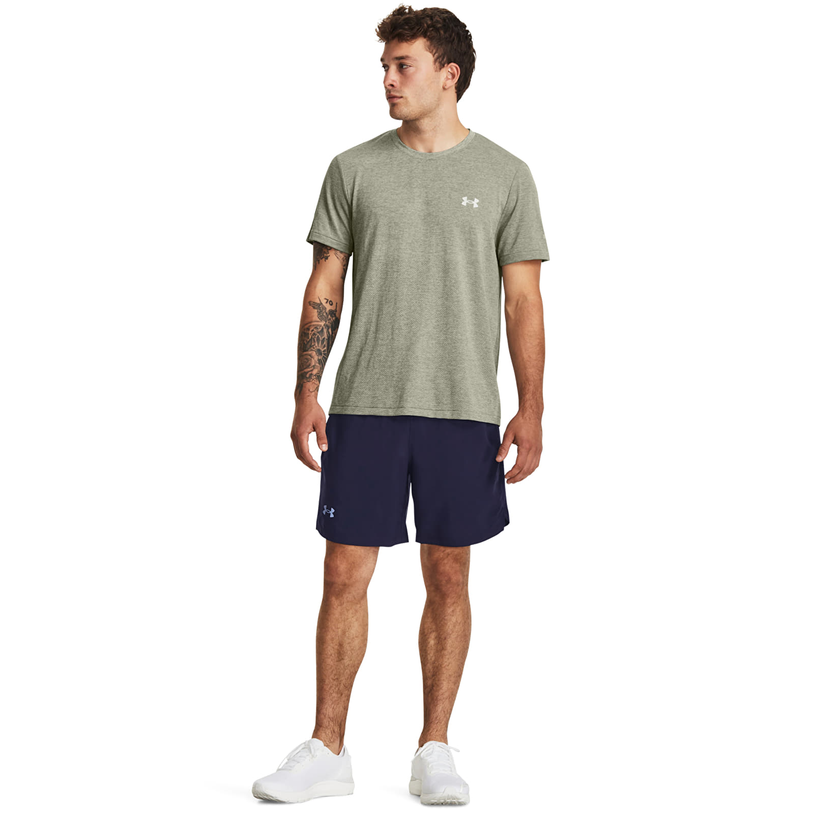T-särgid Under Armour Seamless Stride Ss Grove Green