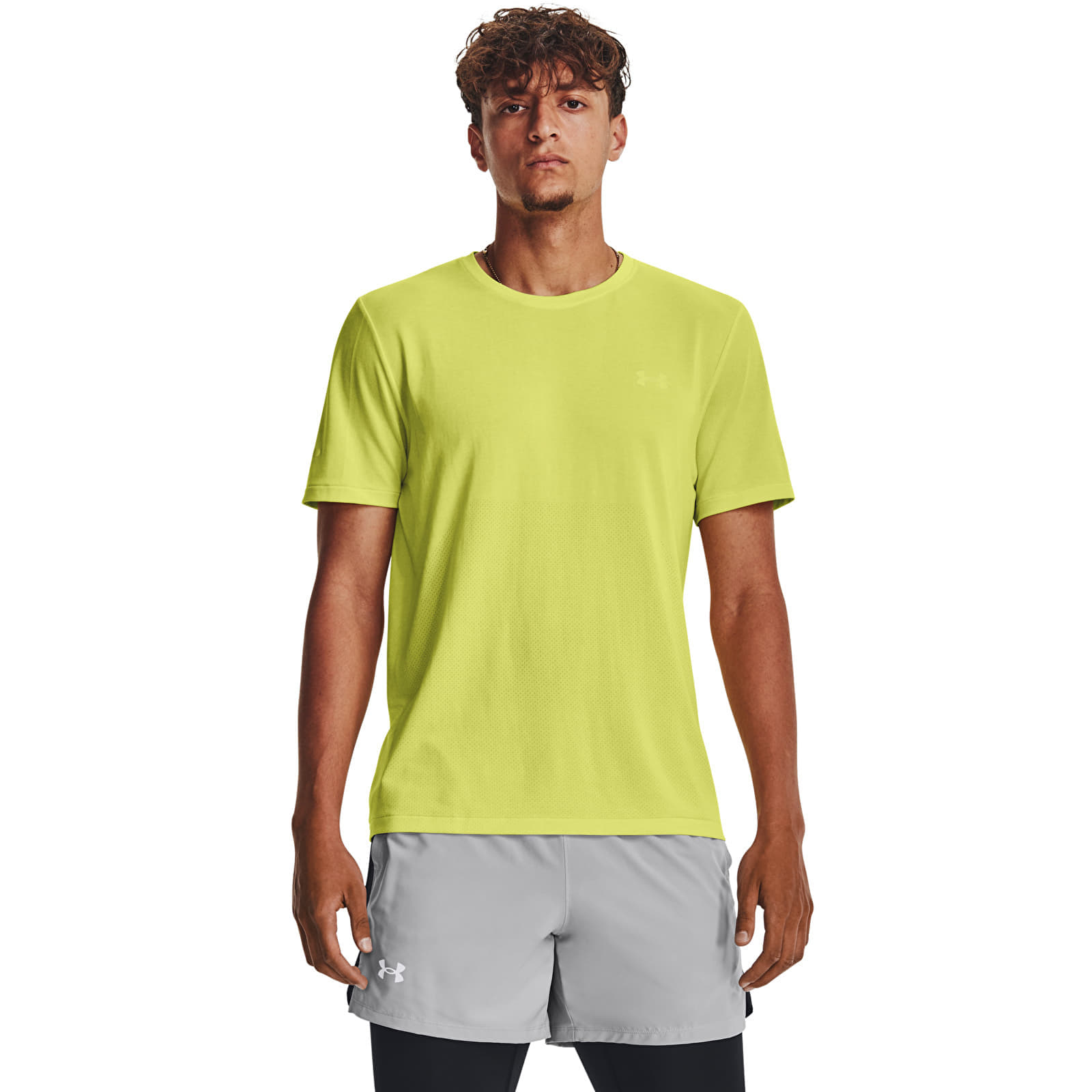 T-shirt Under Armour Seamless Stride Ss Lime Yellow M
