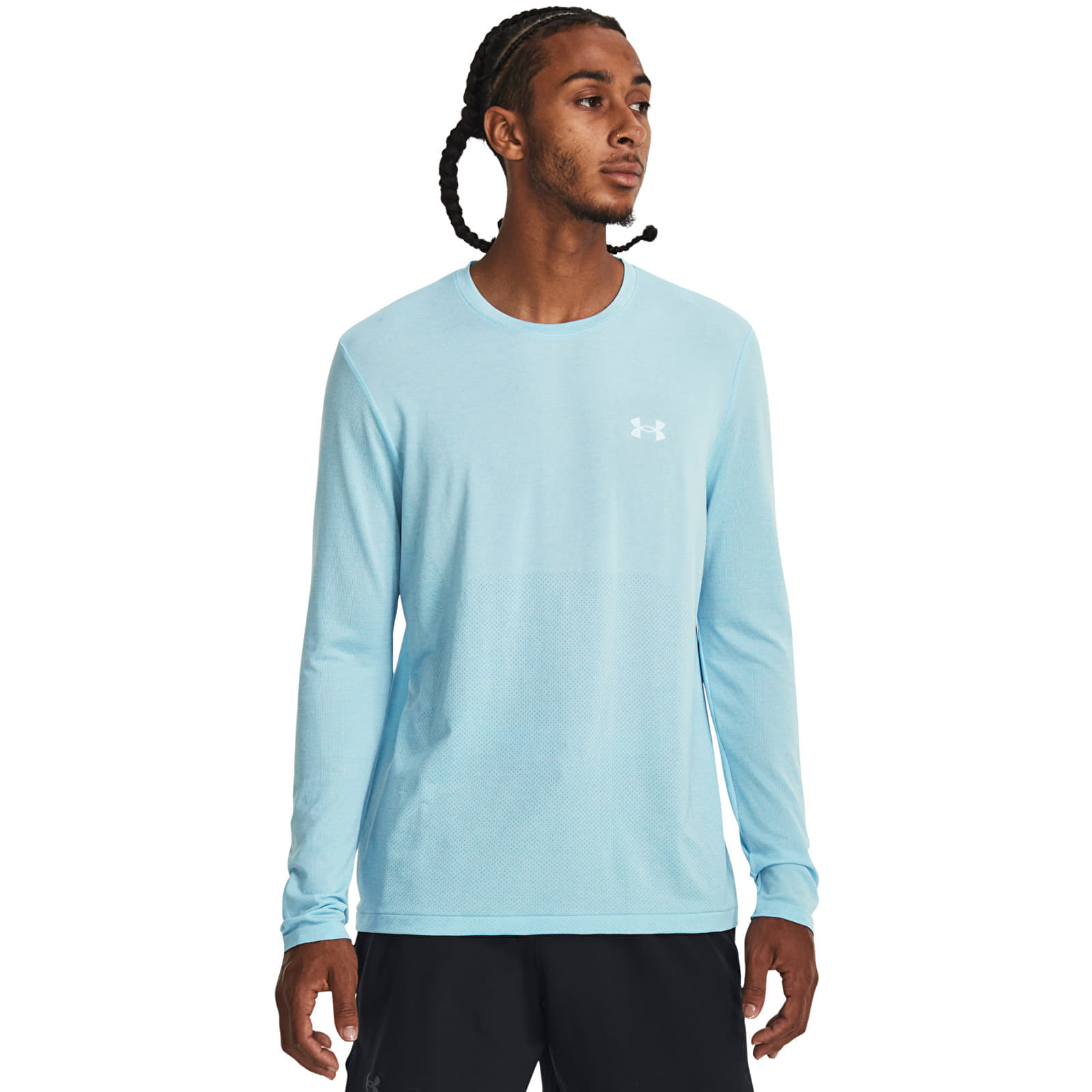 T-shirt Under Armour Seamless Stride Ls Blizzard M