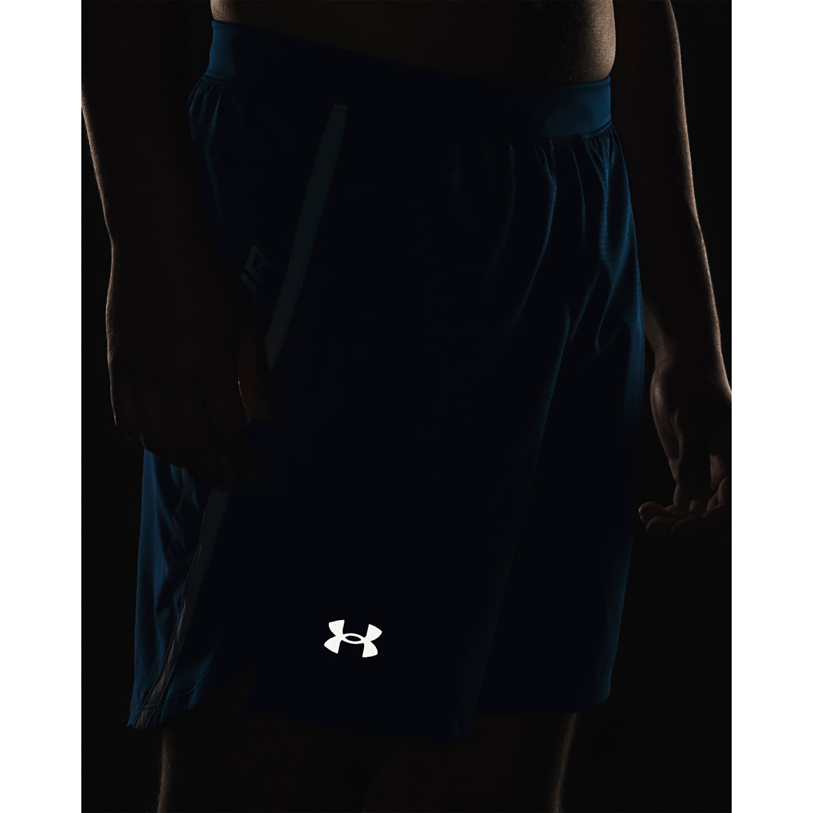 Pantaloni scurți Under Armour Launch 7'' Graphic Short Varsity Blue