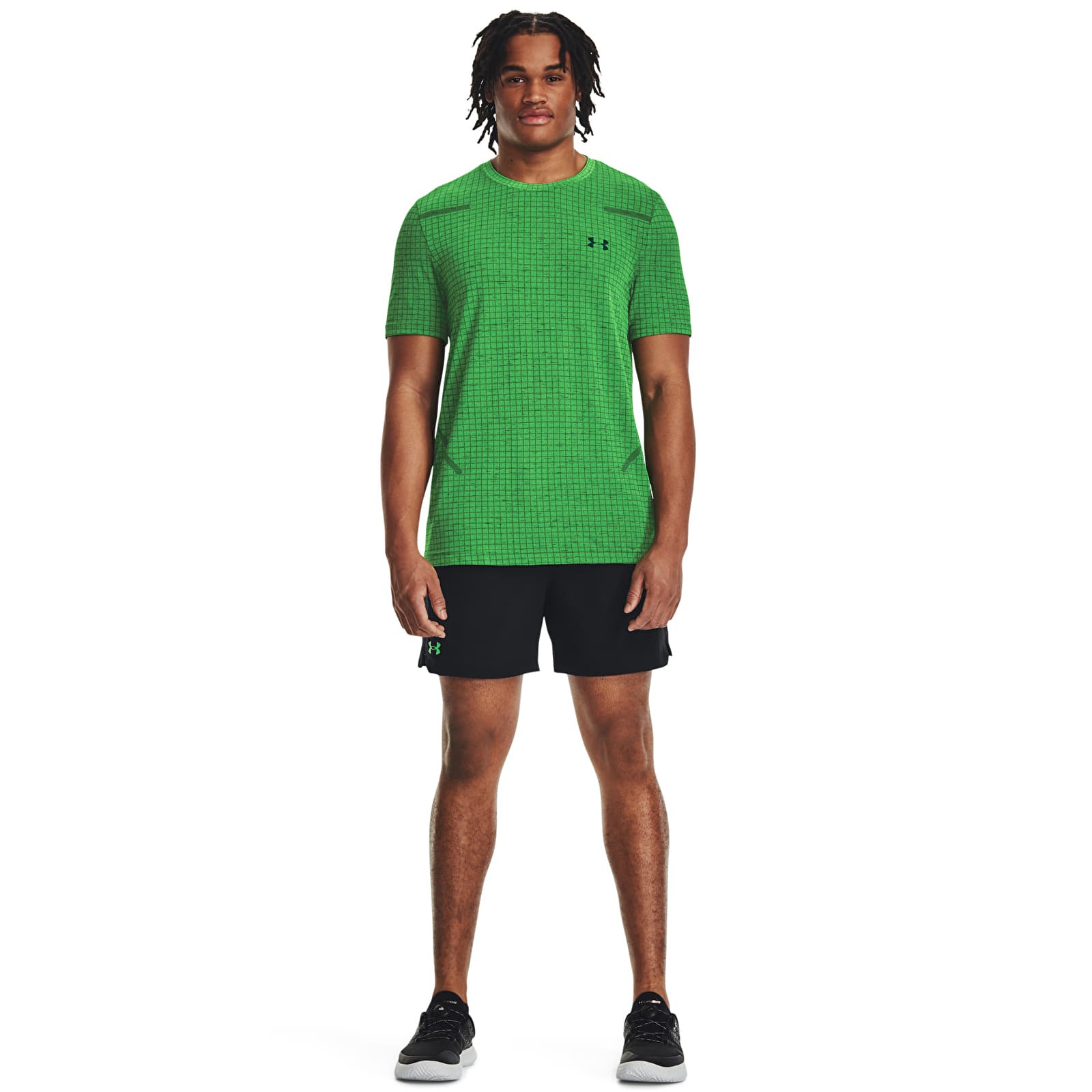 Camisetas Under Armour Vanish Grid Ss Green Screen