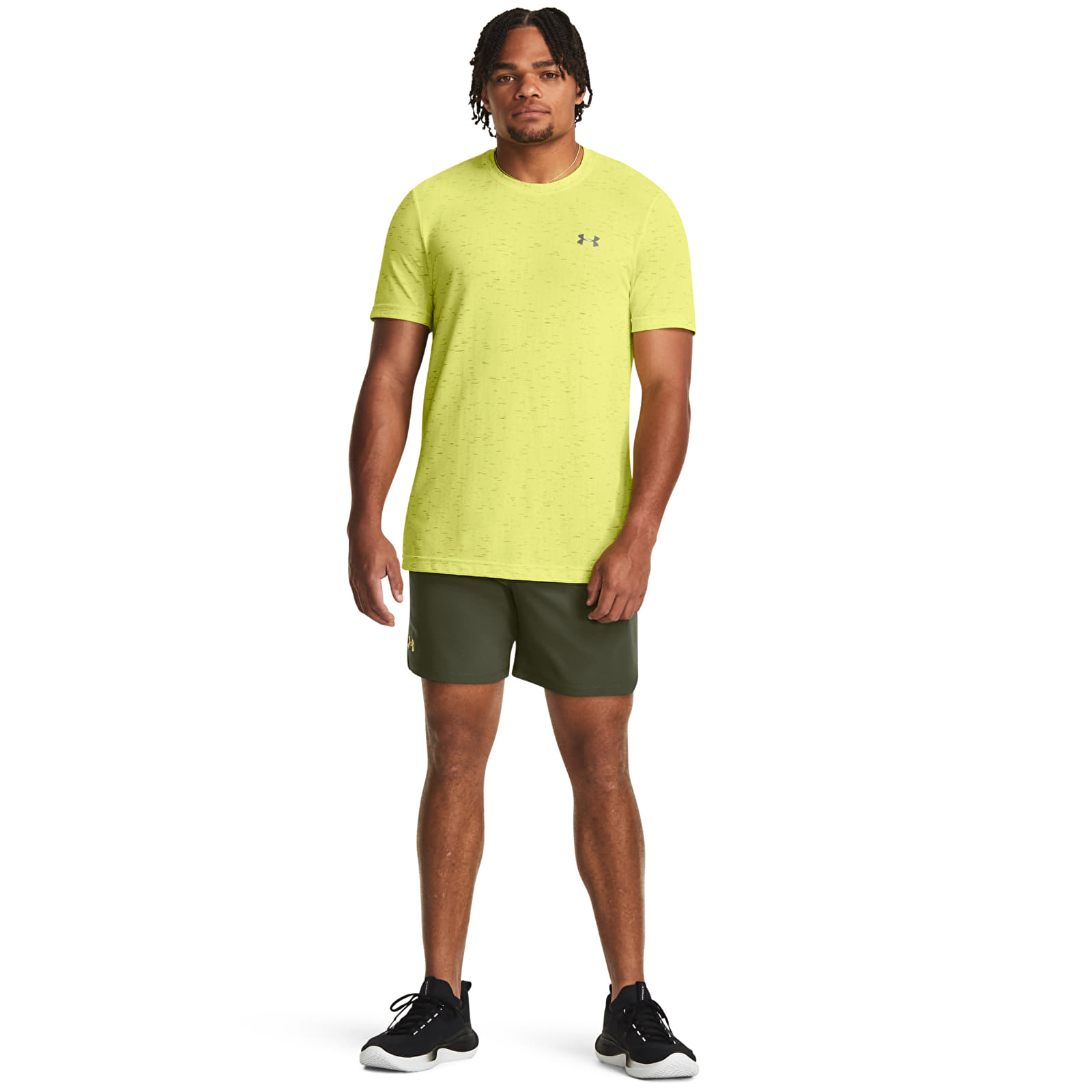 T-skjorter Under Armour Vanish Grid Ss Lime Yellow