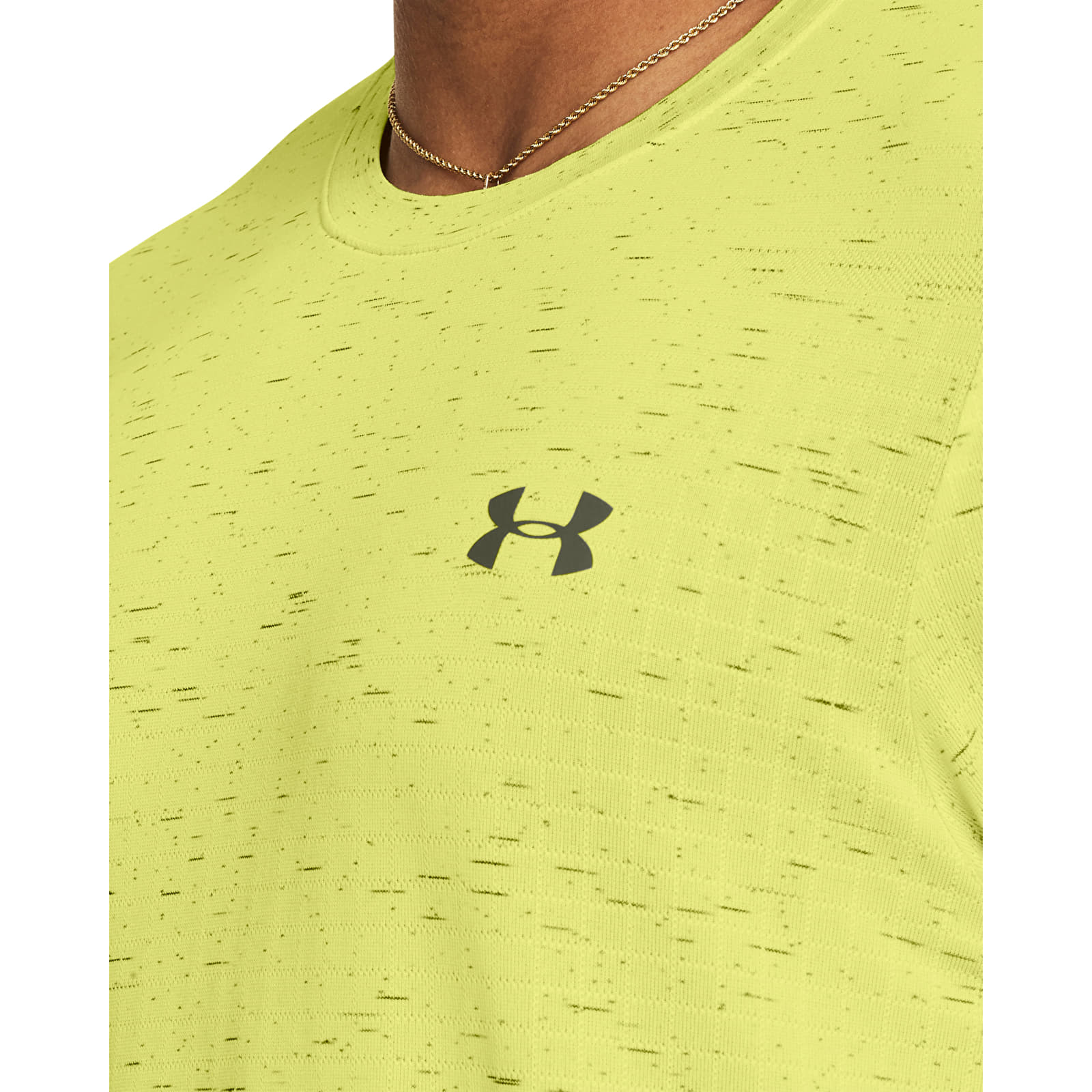 T-skjorter Under Armour Vanish Grid Ss Lime Yellow