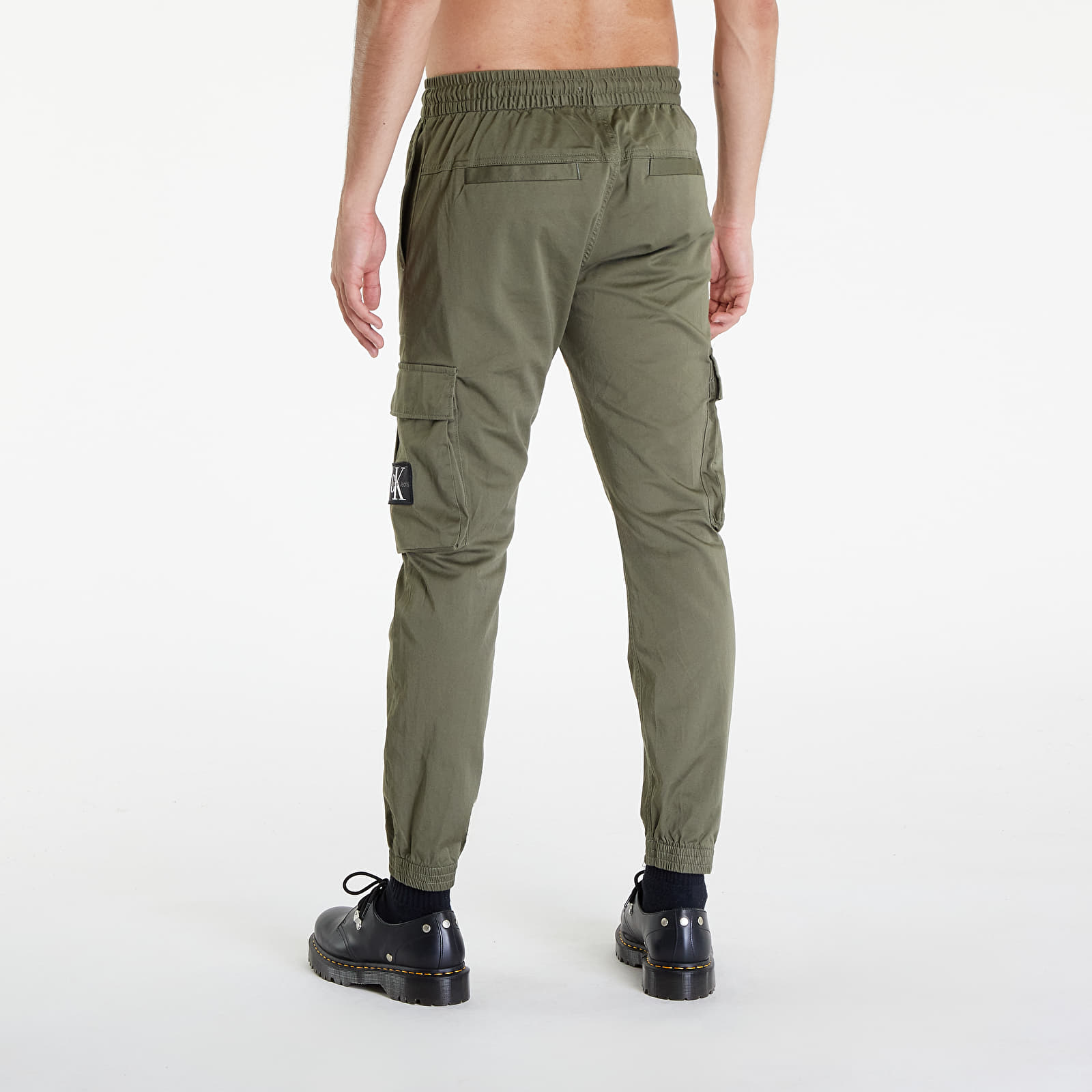 Kalhoty Calvin Klein Jeans Skinny Washed Cargo Pants Green