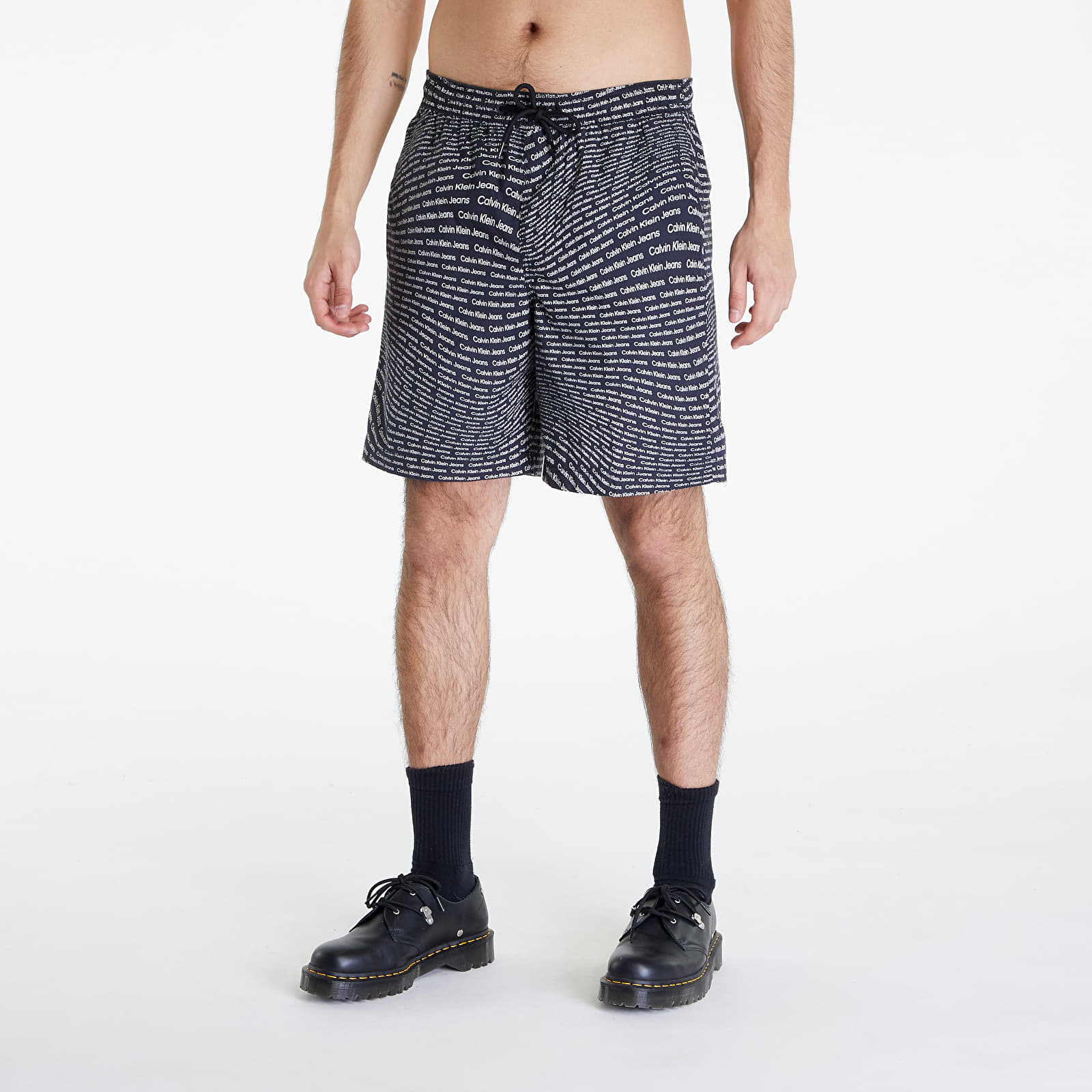 Kratke hlače Calvin Klein Jeans Aop Shorts Black