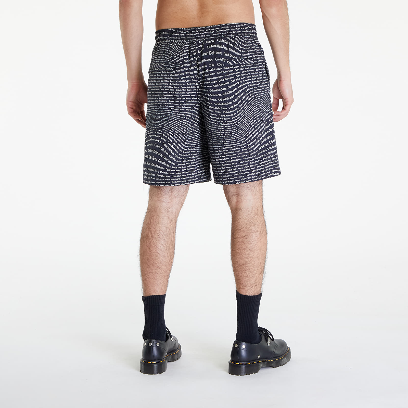 Kratke hlače Calvin Klein Jeans Aop Shorts Black
