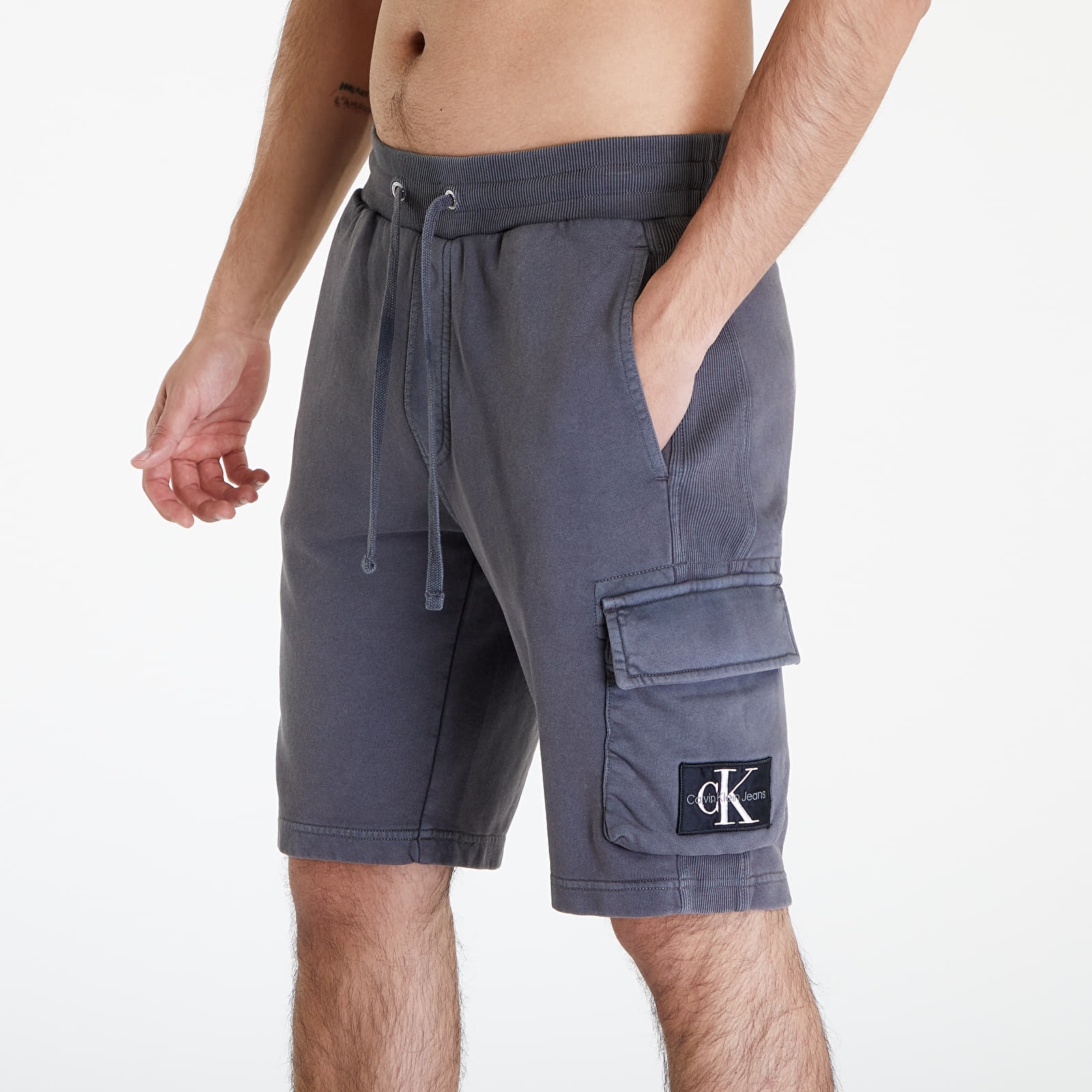 Shorts Calvin Klein Jeans Washed Badge Shorts Gray
