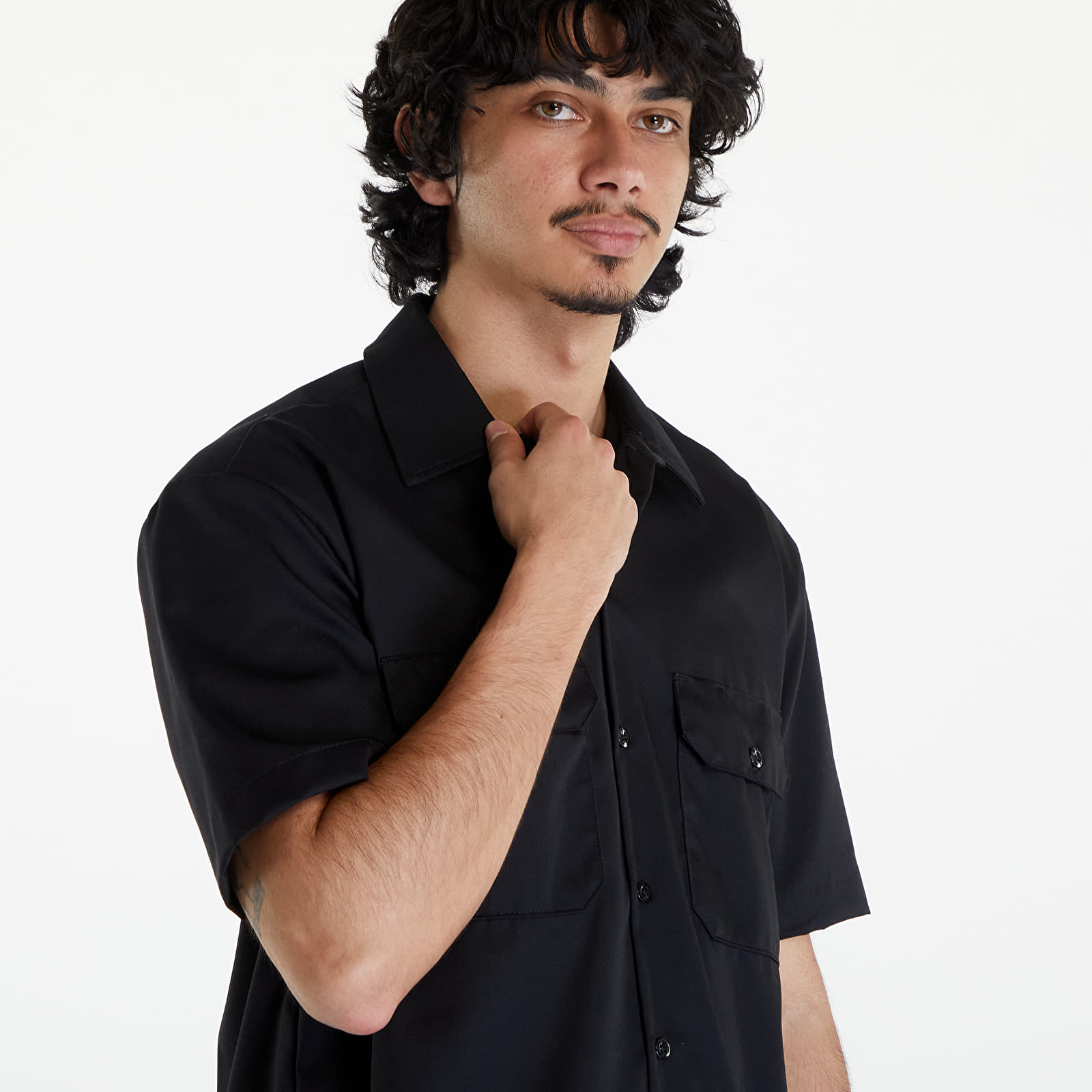 Overhemden Dickies Short Sleeve Work Shirt Black