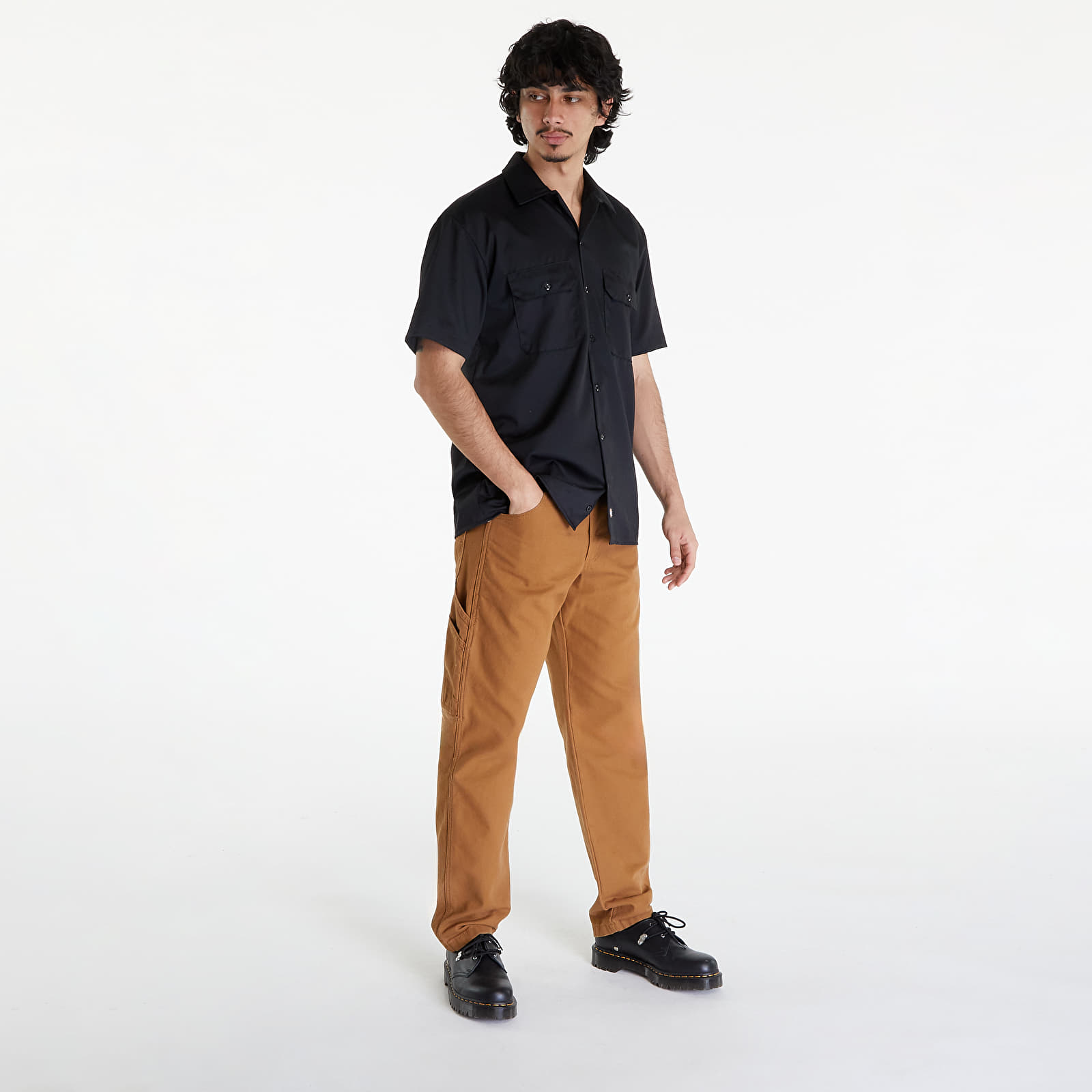Overhemden Dickies Short Sleeve Work Shirt Black