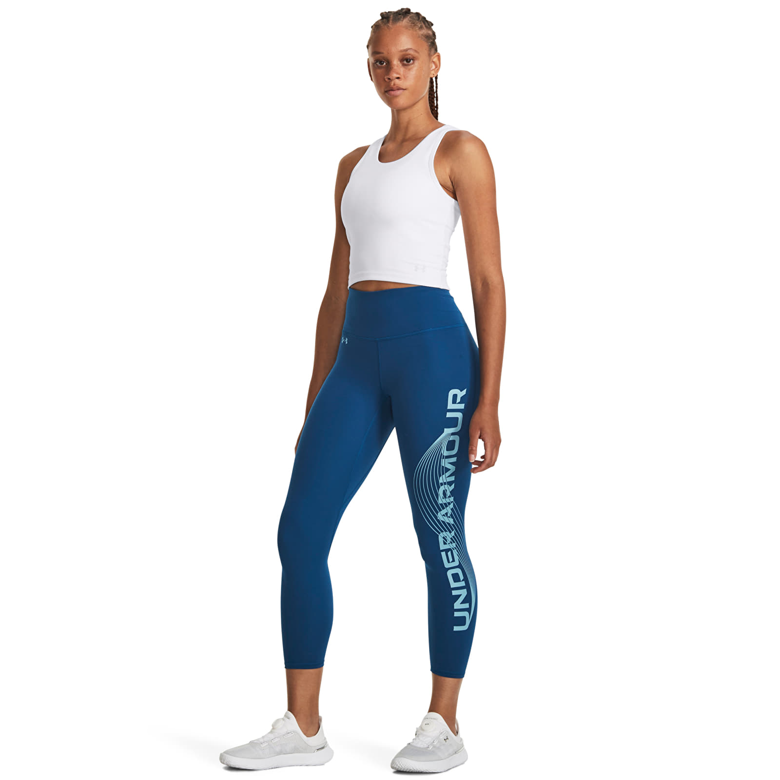 Leggings  Under Armour Motion Ankle Leg Branded Varsity Blue