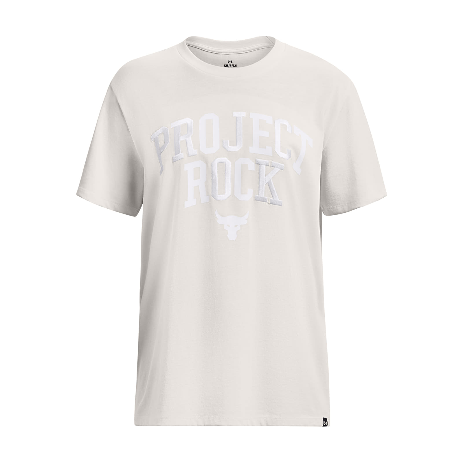 T-shirts Under Armour Project Rock Hwt Campus T White Clay