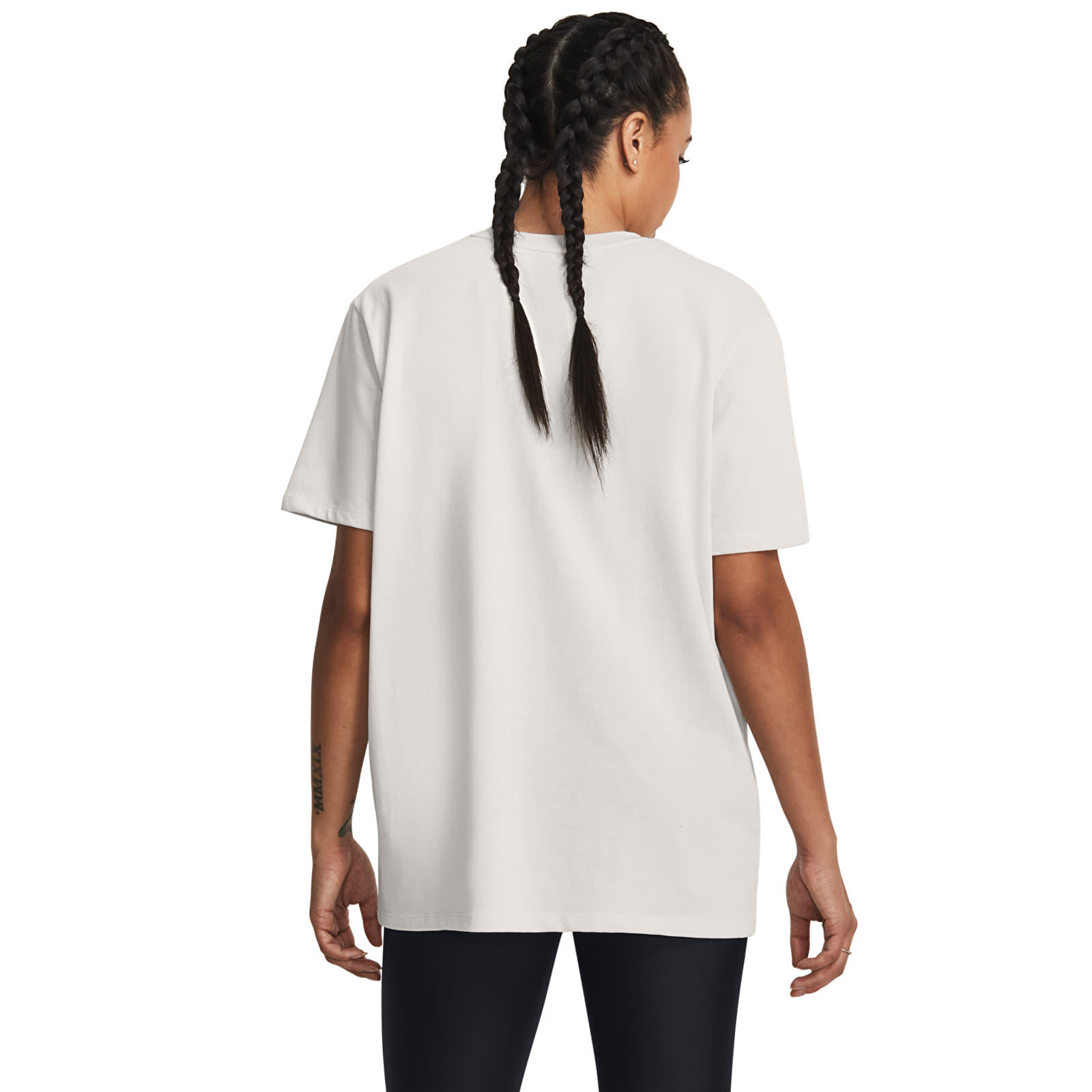 T-shirts Under Armour Project Rock Hwt Campus T White Clay