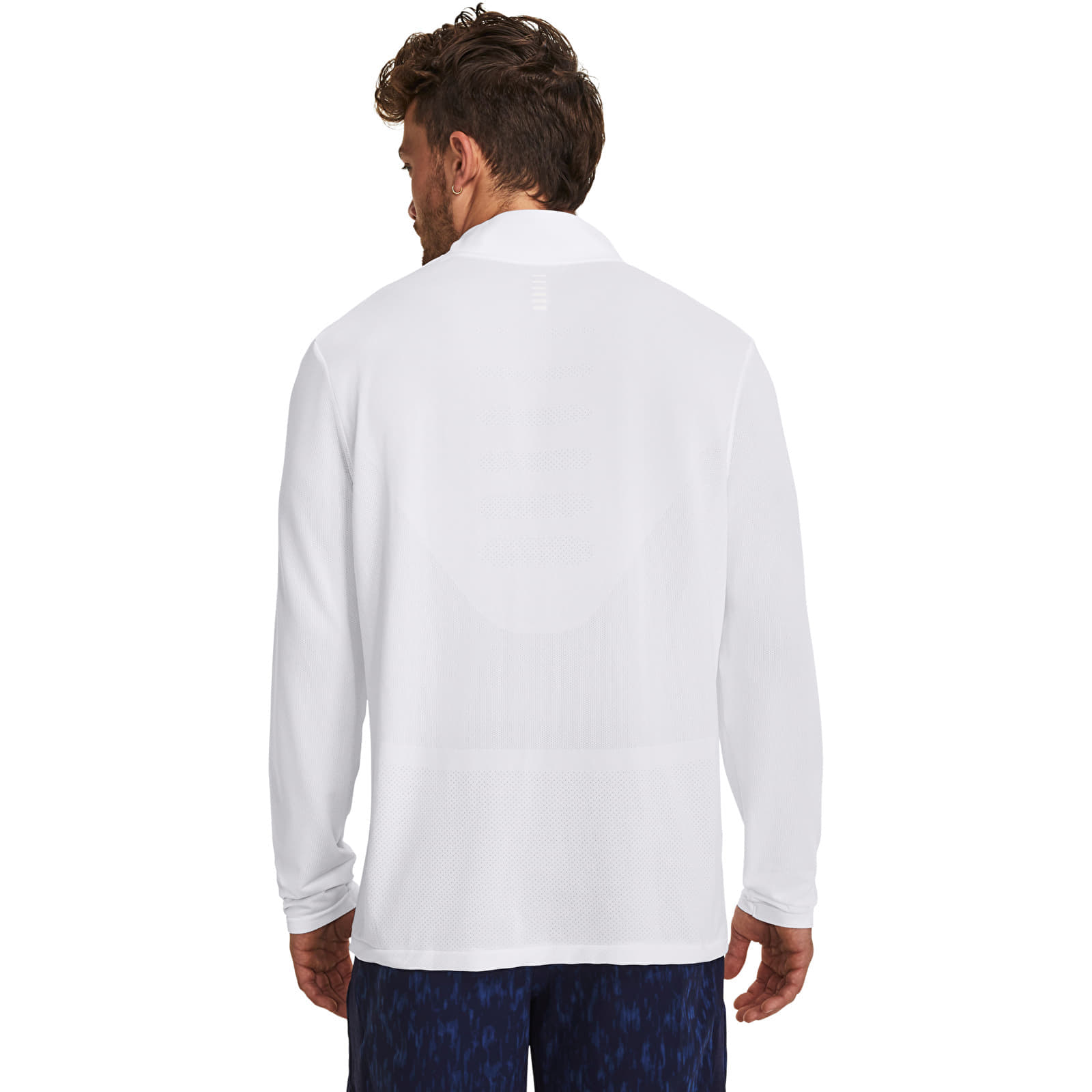 T-shirt Under Armour Seamless Stride 1/4 Zip White L