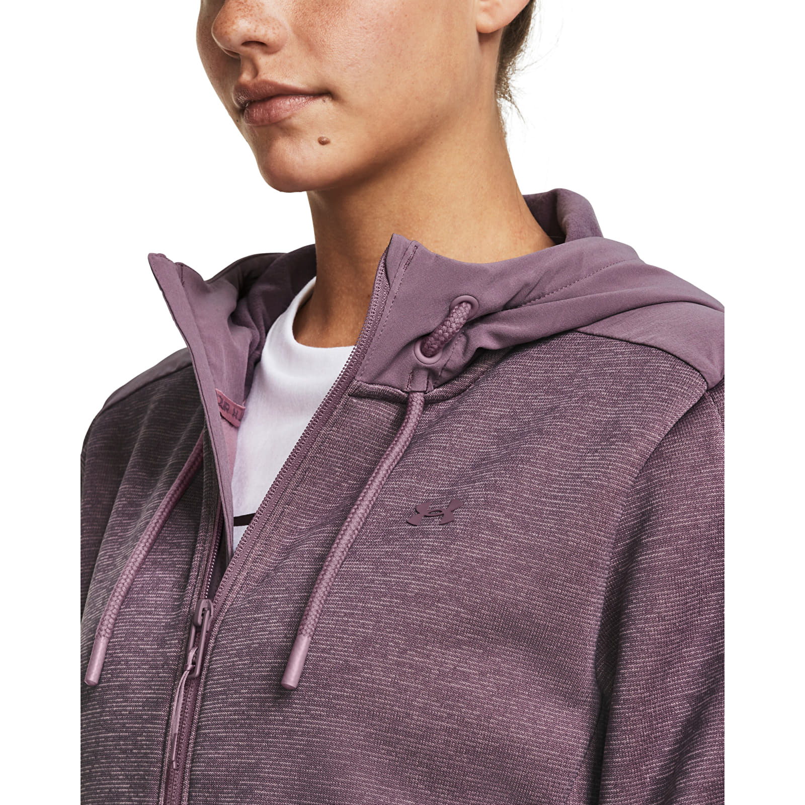 Casacos Under Armour Essential Swacket Misty Purple