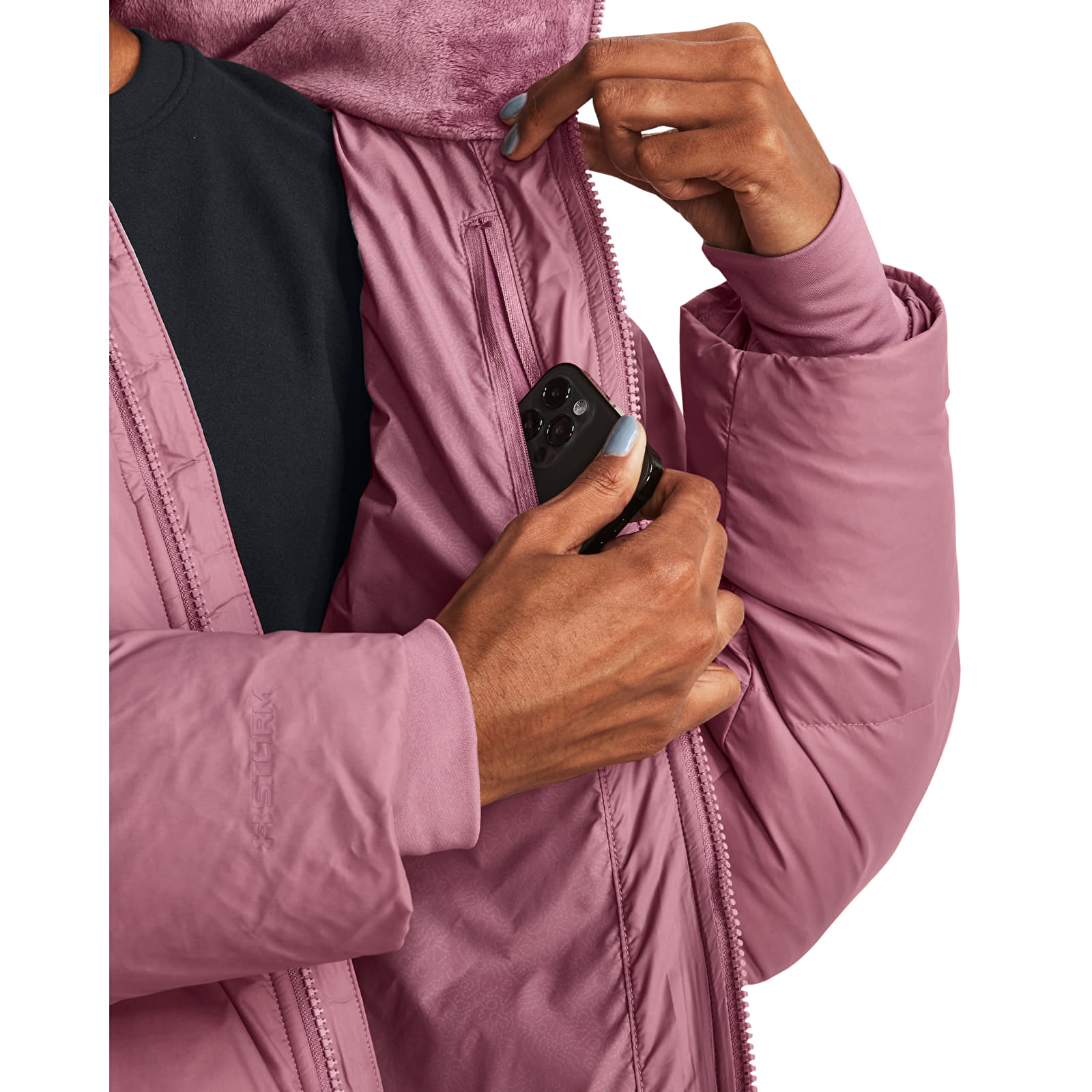 Bundy Under Armour Cgi Down Puffer Jacket Pink Elixir