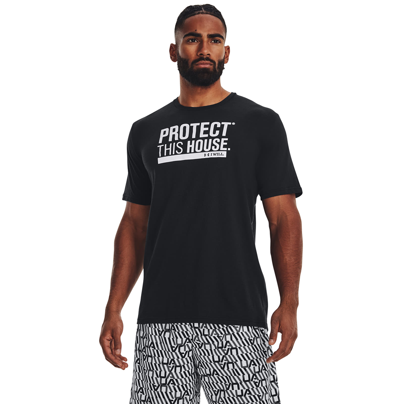 Trička Under Armour Protect This House Ss Black