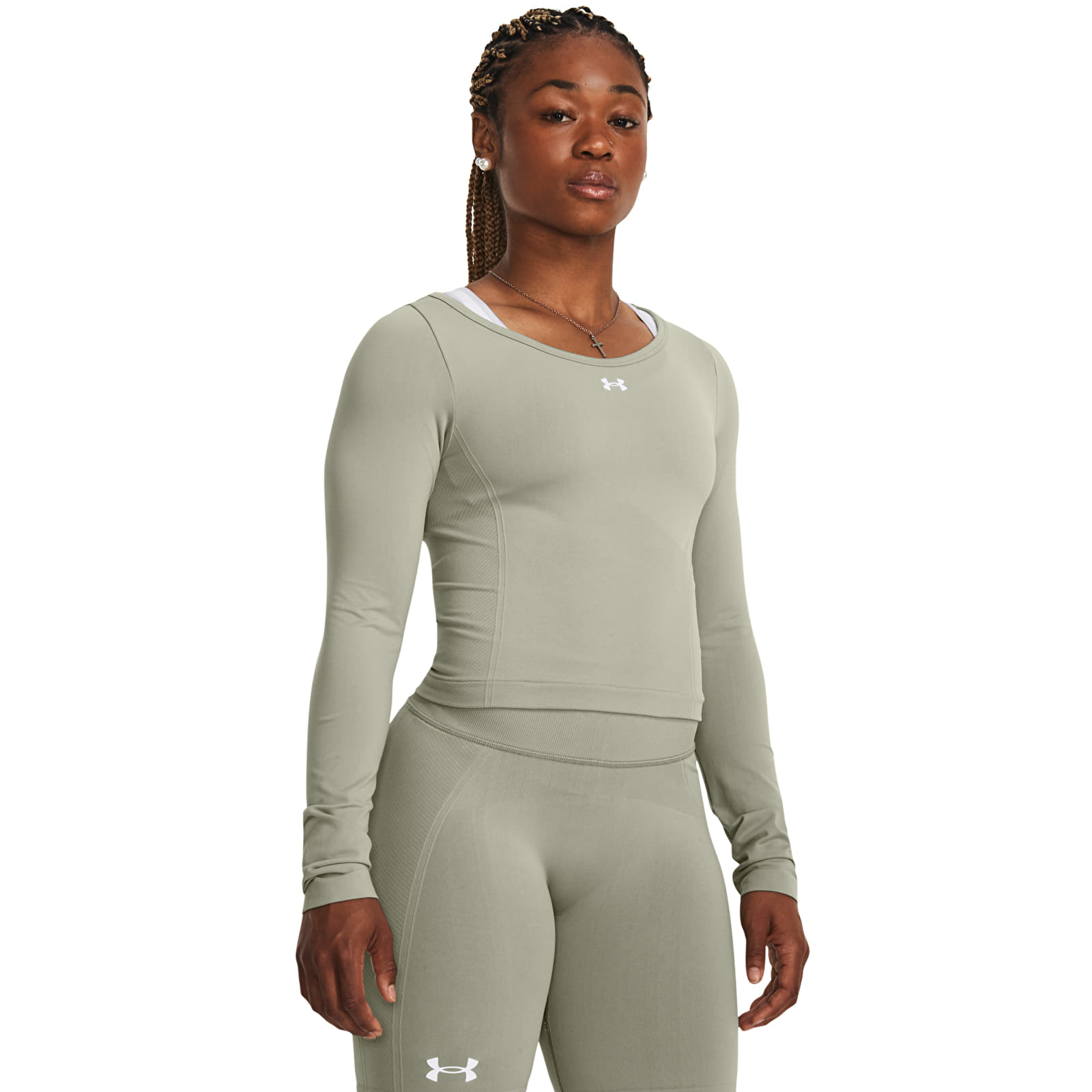 T-särgid Under Armour Train Seamless Ls Grove Green
