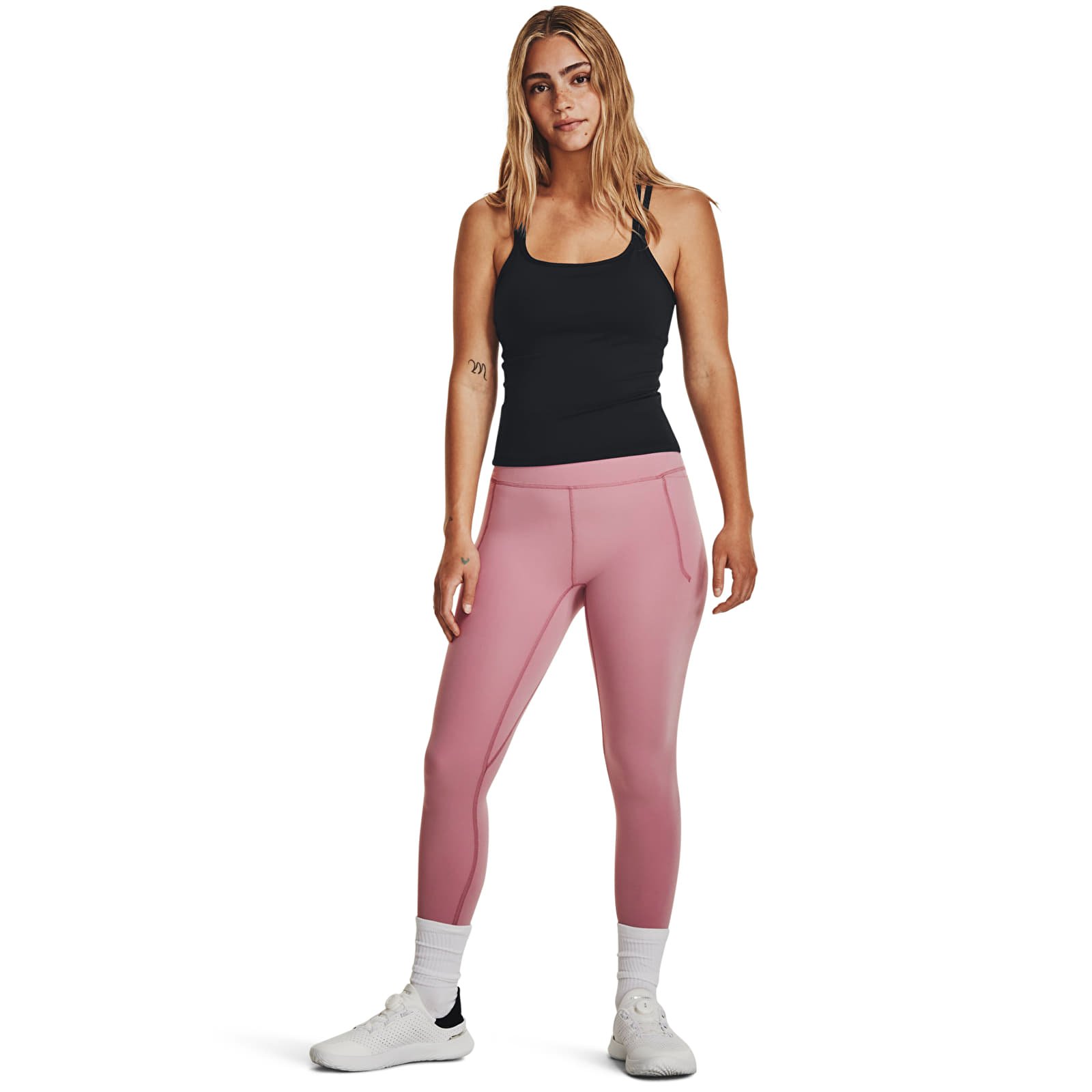 Camisetas de tirantes Under Armour Meridian Fitted Tank Black