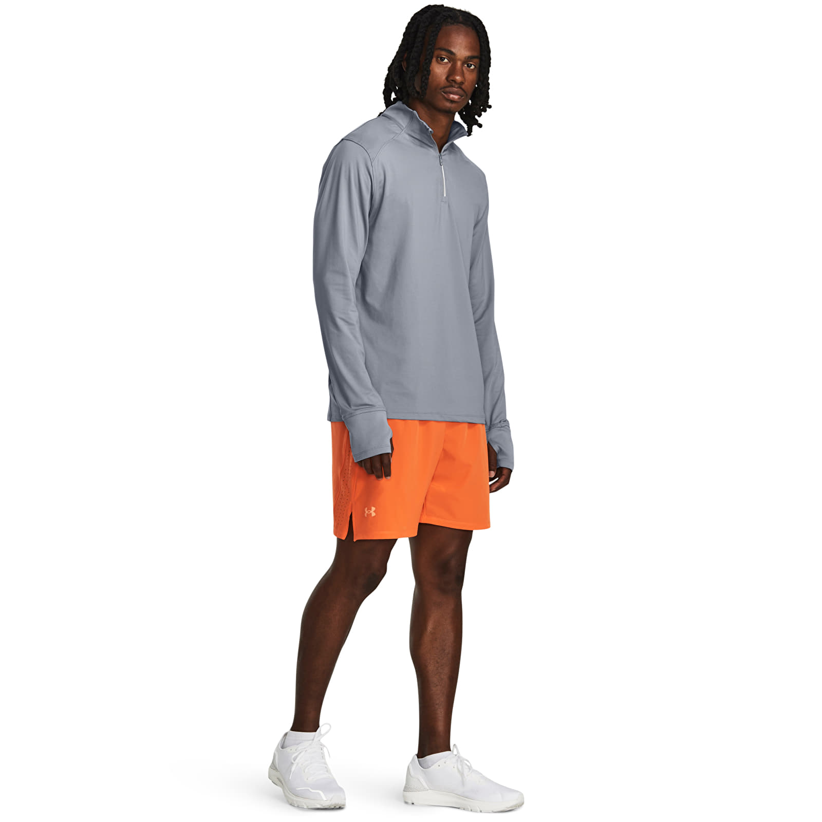 T-särgid Under Armour Qualifier Run 1/4 Zip Steel
