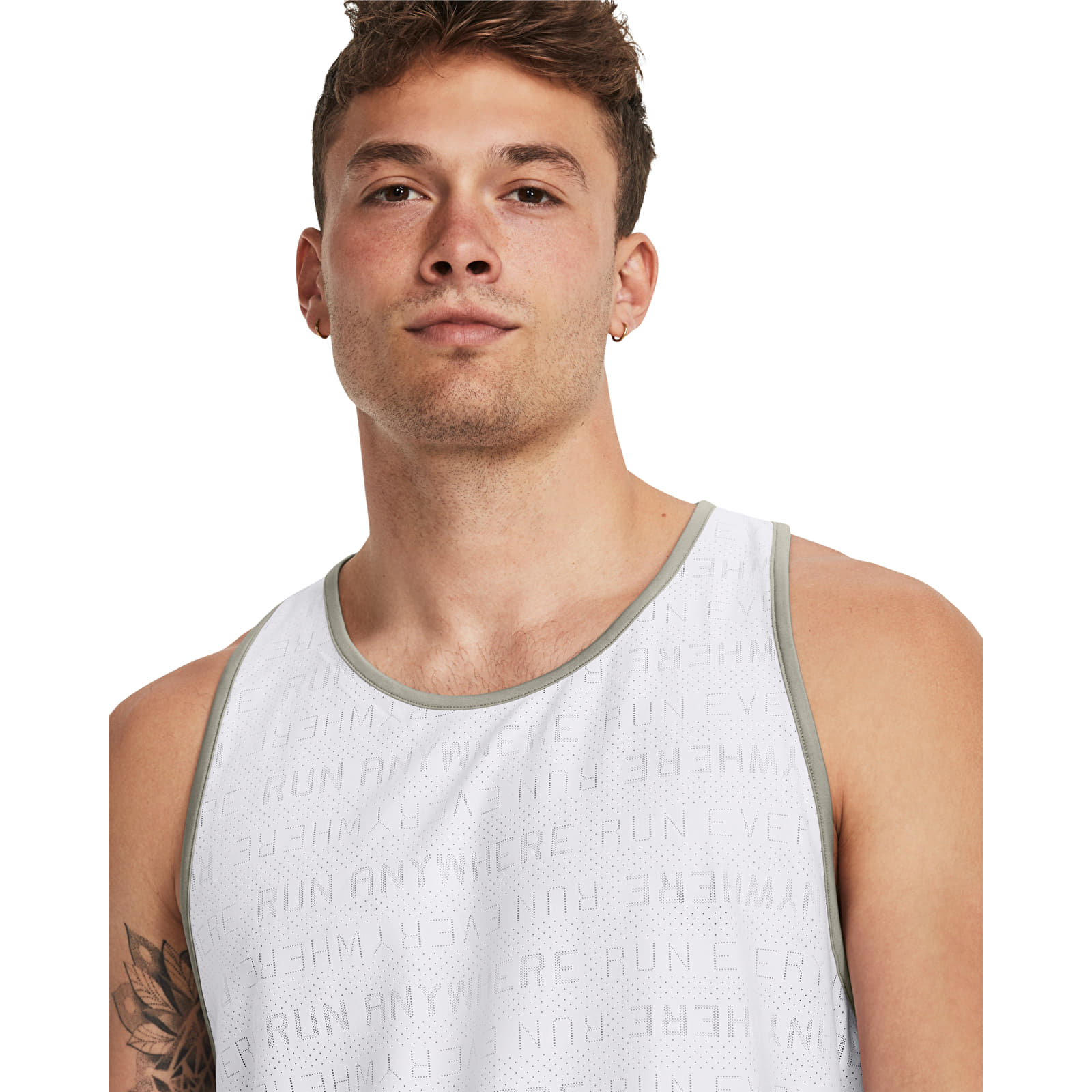 Tank Tops Under Armour Run Everywhere Singlet White