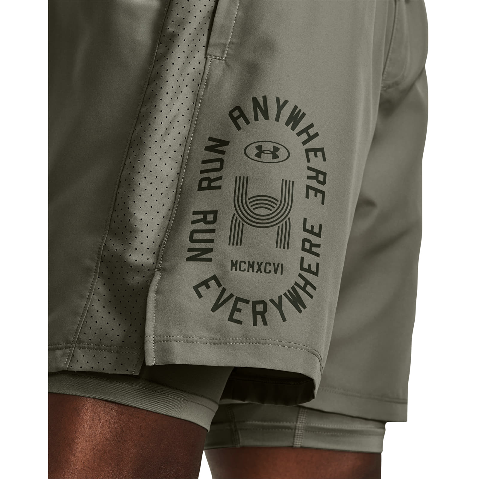 Shorts Under Armour Run Anywhere Short Grove Green