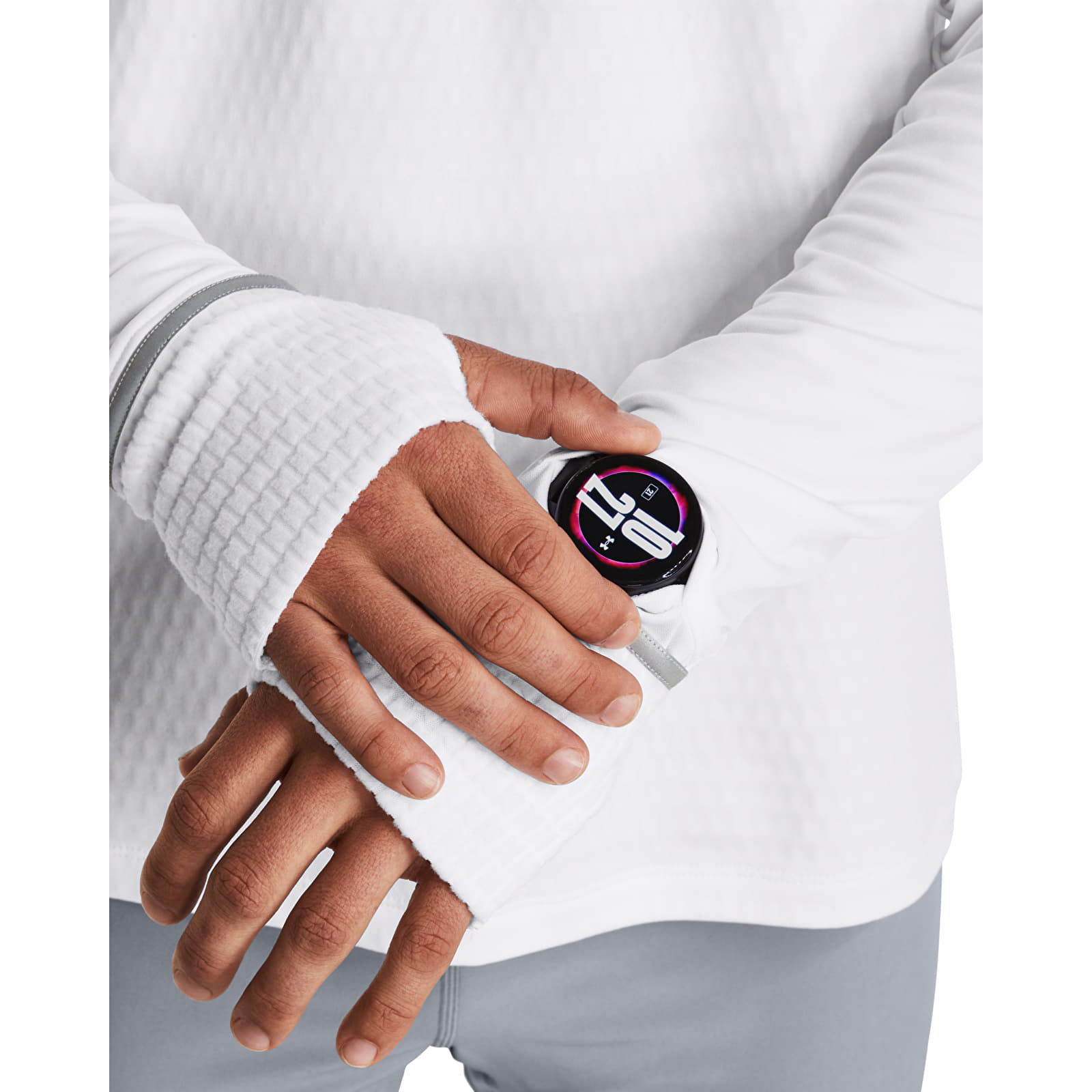 T-särgid Under Armour Qualifier Cold Longsleeve White