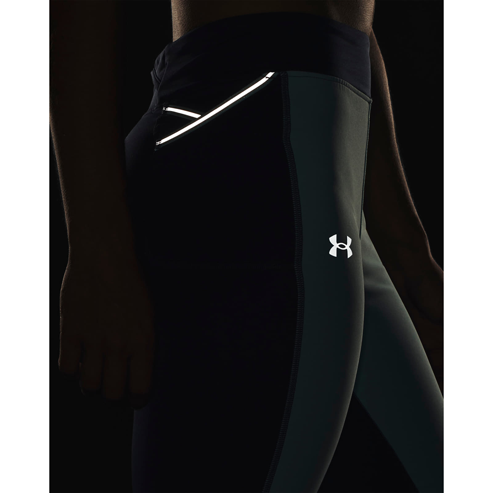 Hlače Under Armour Launch Elite Tight Downpour Gray