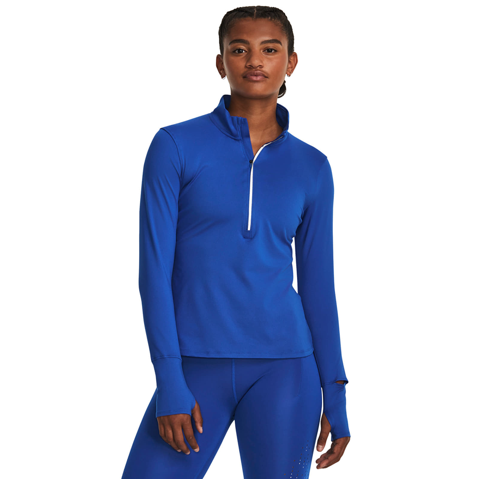 Sweatshirt Under Armour Qualifier Run 1/2 Zip Team Royal S