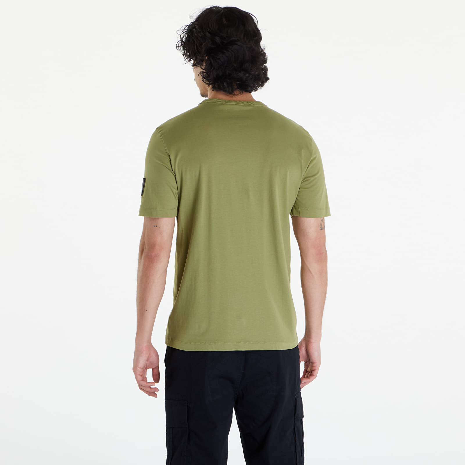Trička Calvin Klein Jeans Cotton Badge T-Shirt Dark Juniper