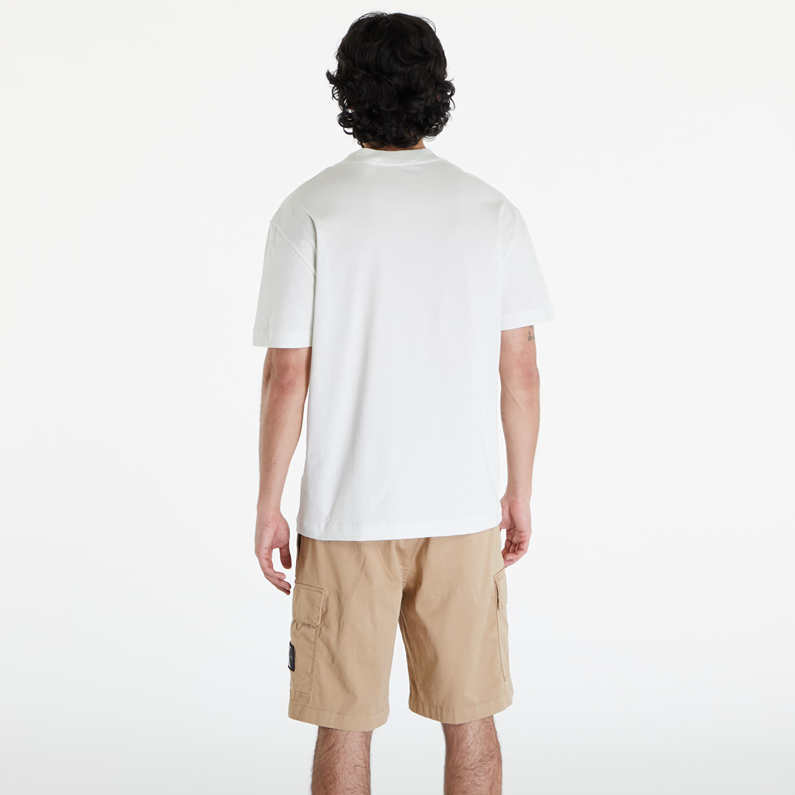 T-shirts Calvin Klein Jeans Embroidery Patch T-Shirt White