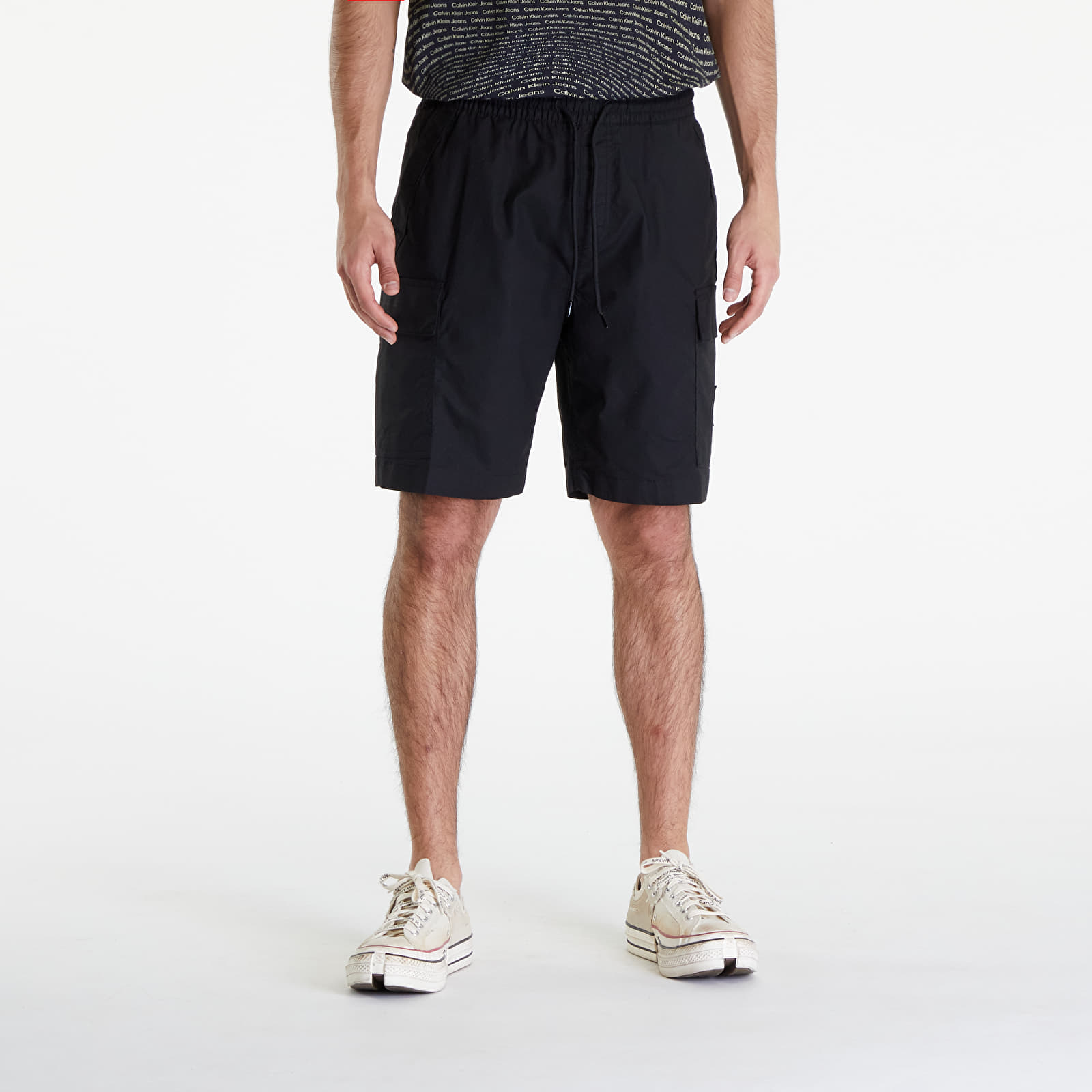 Σορτς Calvin Klein Jeans Washed Cargo Shorts Black