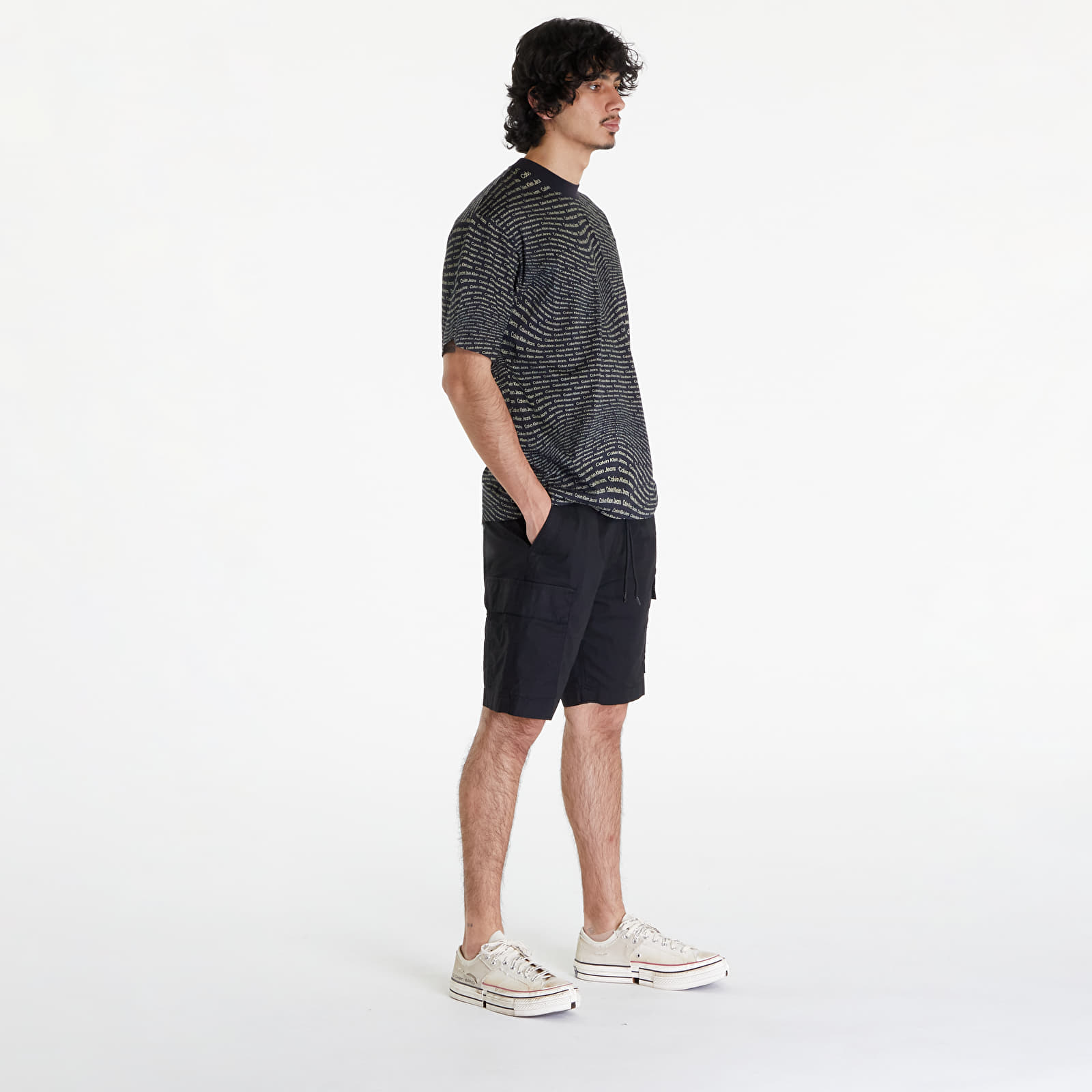 Shorts Calvin Klein Jeans Washed Cargo Shorts Black