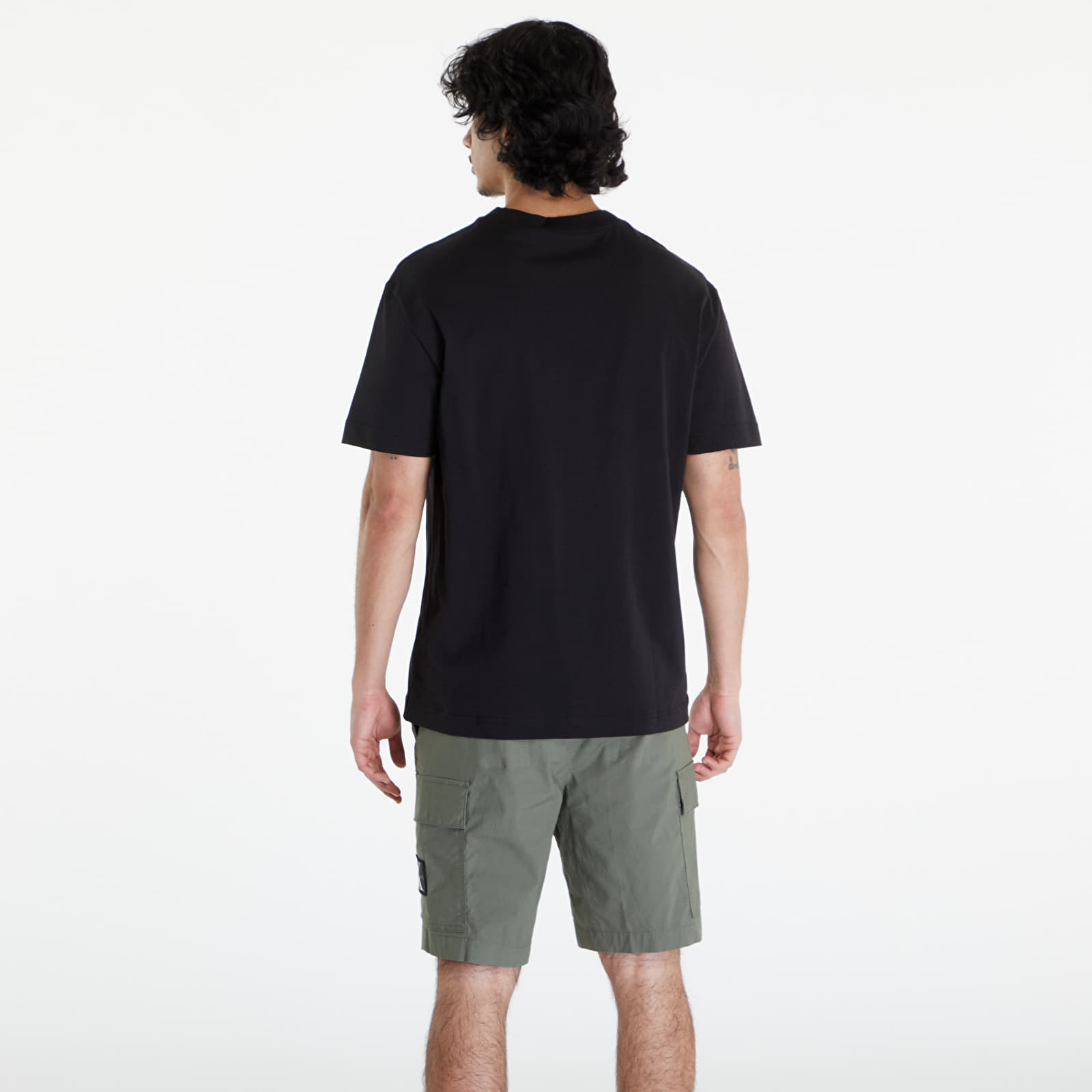 Trička Calvin Klein Jeans Embroidery Patch T-Shirt Black