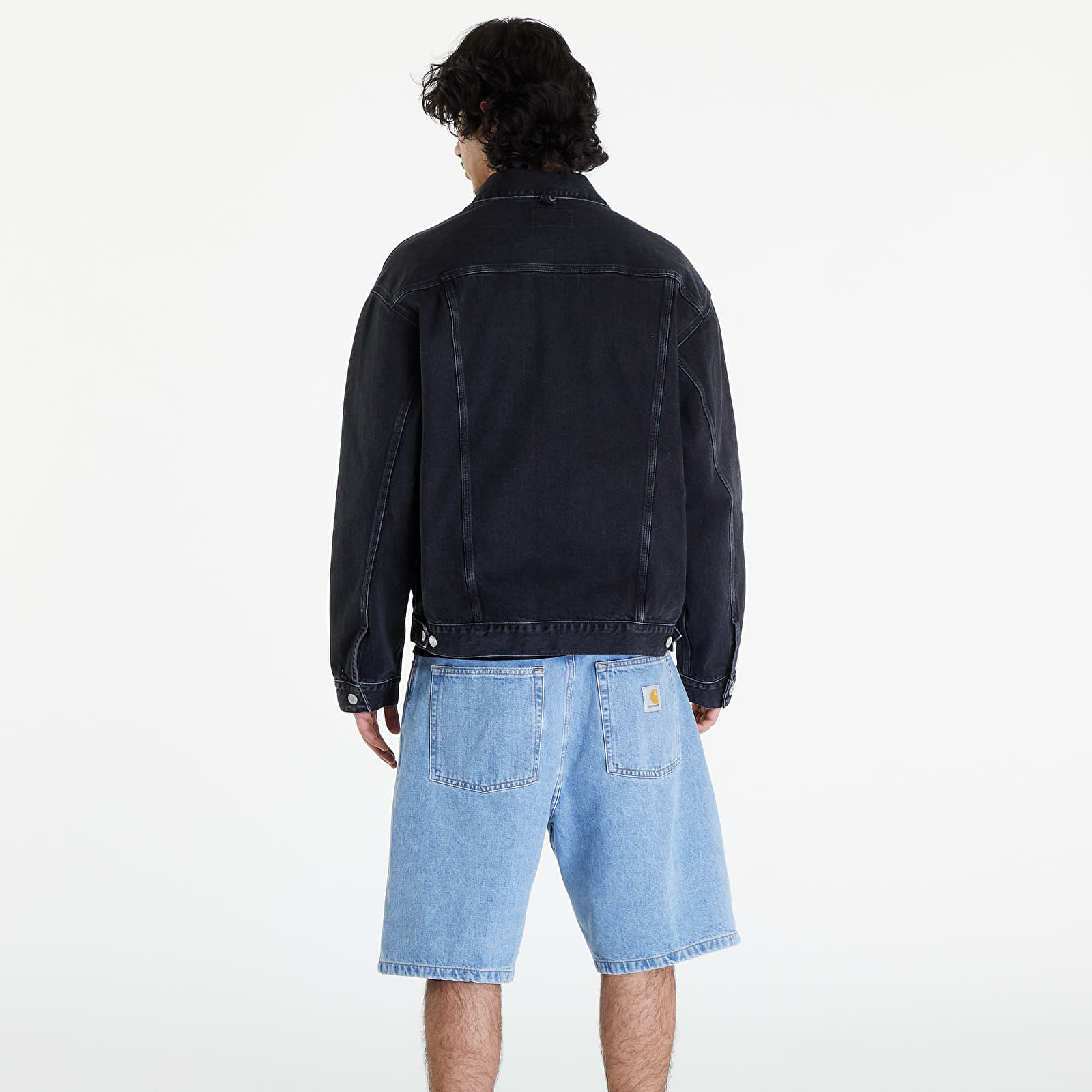 Jassen Carhartt WIP Helston Jacket UNISEX Black Stone Washed