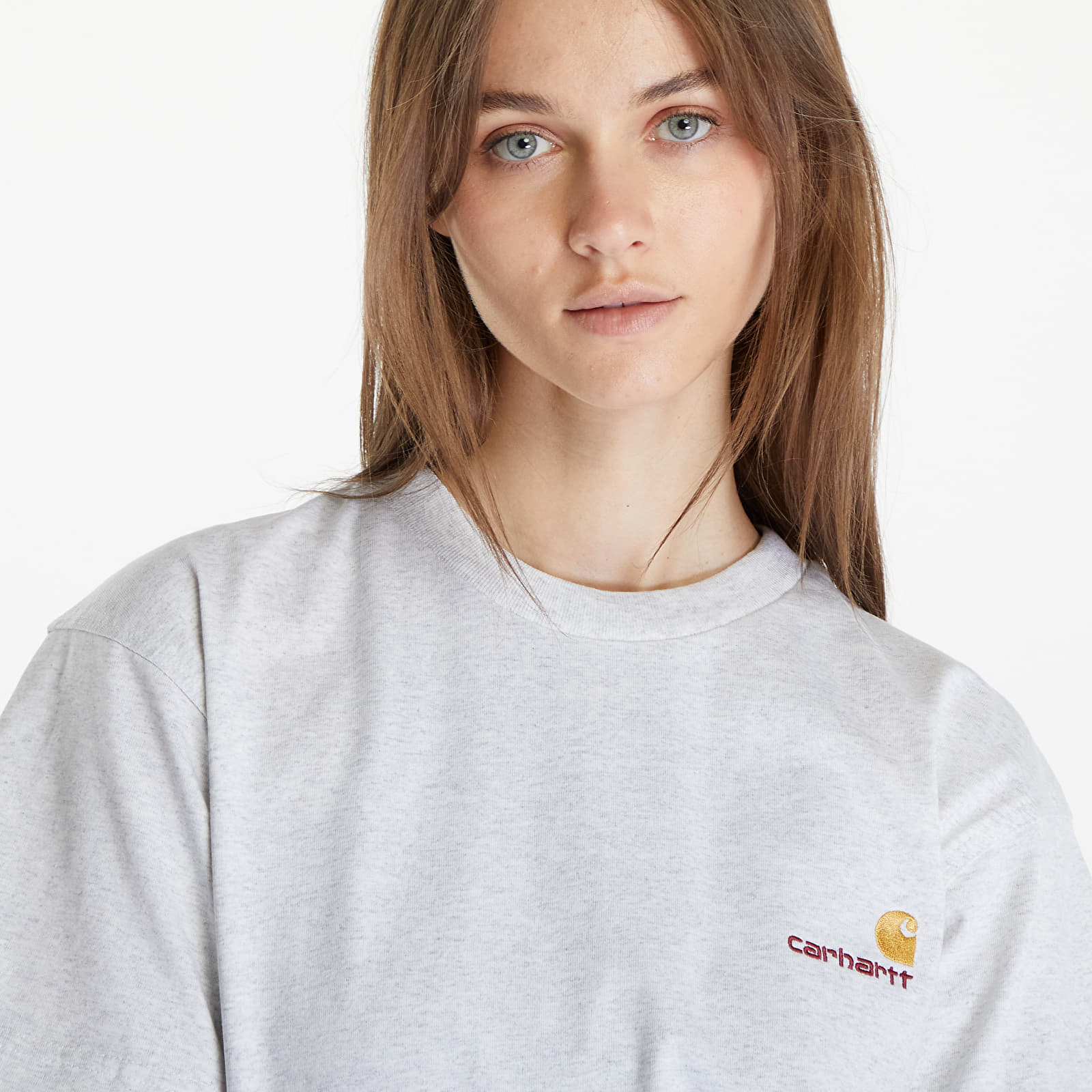 T-shirts Carhartt WIP S/S American Script T-Shirt UNISEX Ash Heather